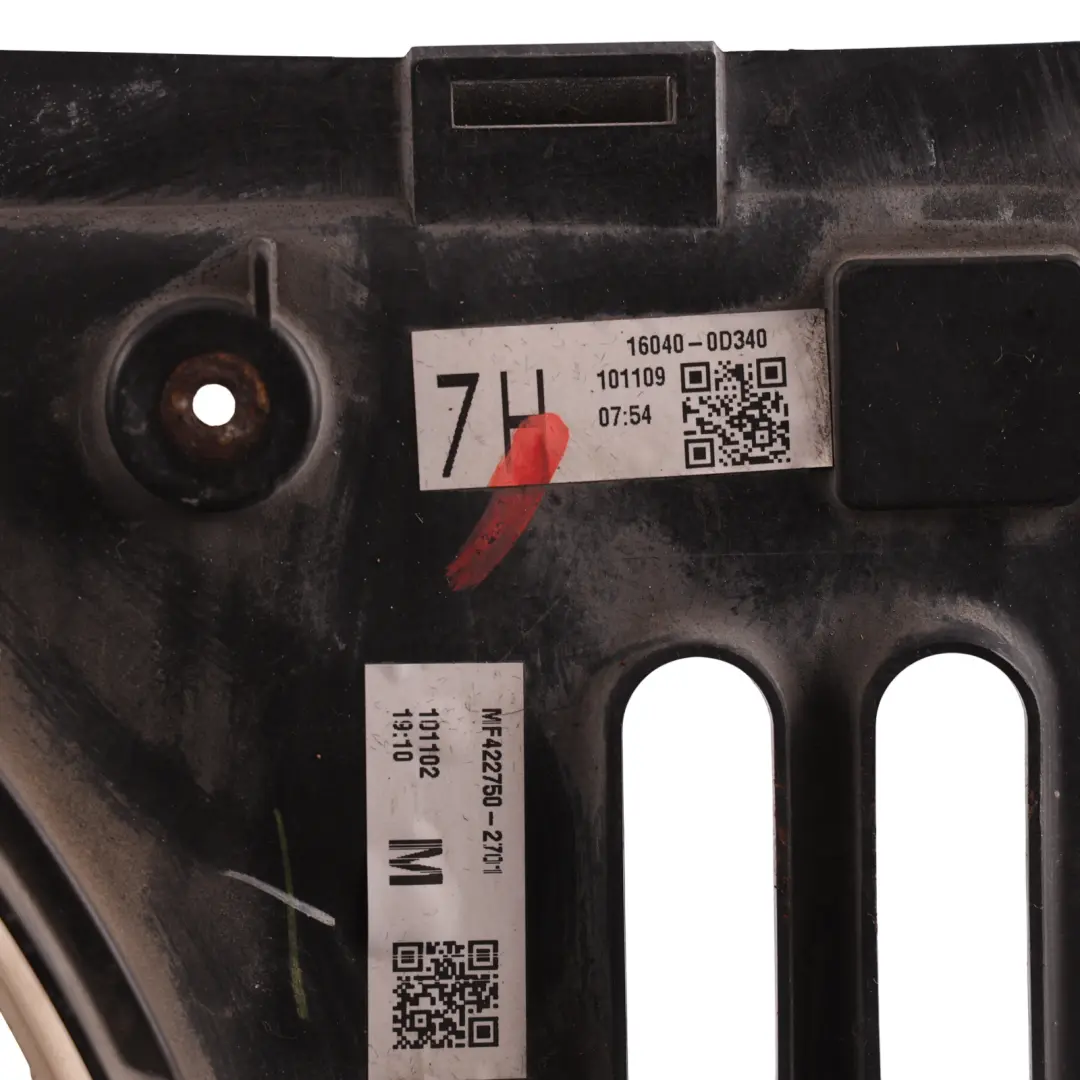Toyota Avensis T27 Fan Shroud Engine Cooling Fan Blades Motor - SKU 167110D200 - Part number 167110D200