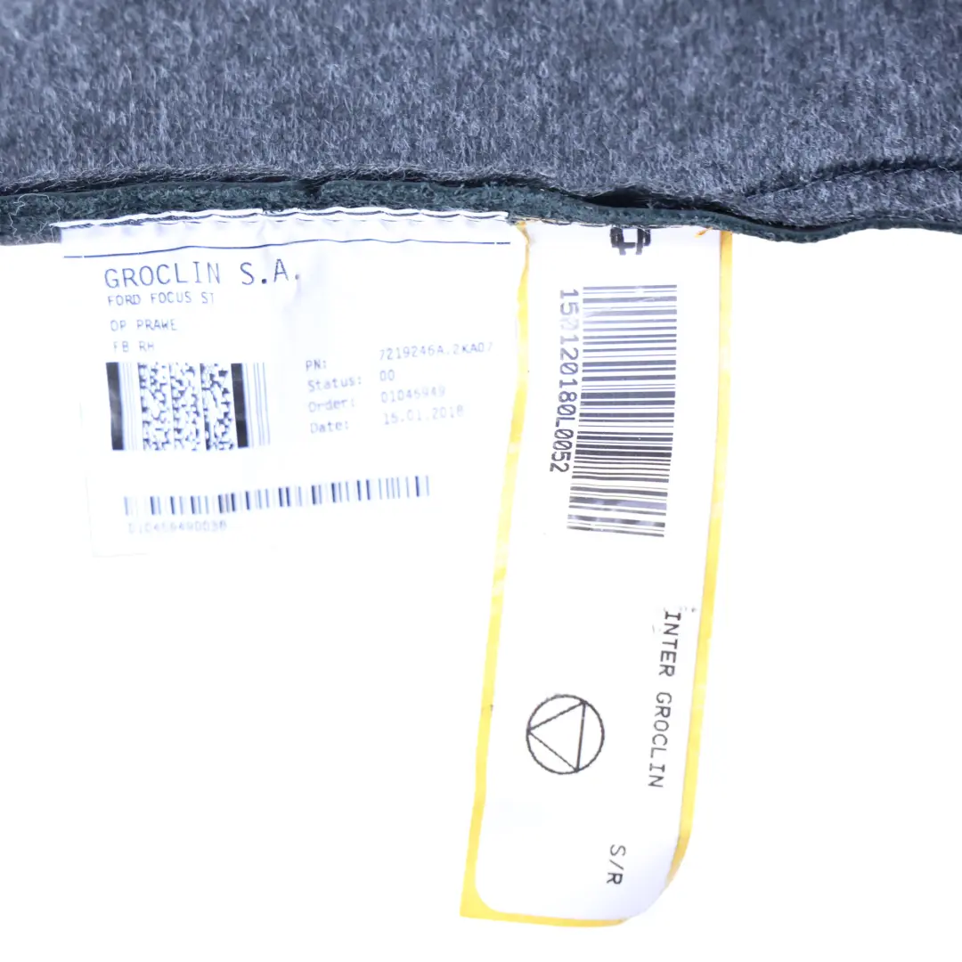 Ford Focus Mk3 St-3 Oparcie Fotela Recaro Prawe Skóra - SKU 1779044 - Numer Części 1779044