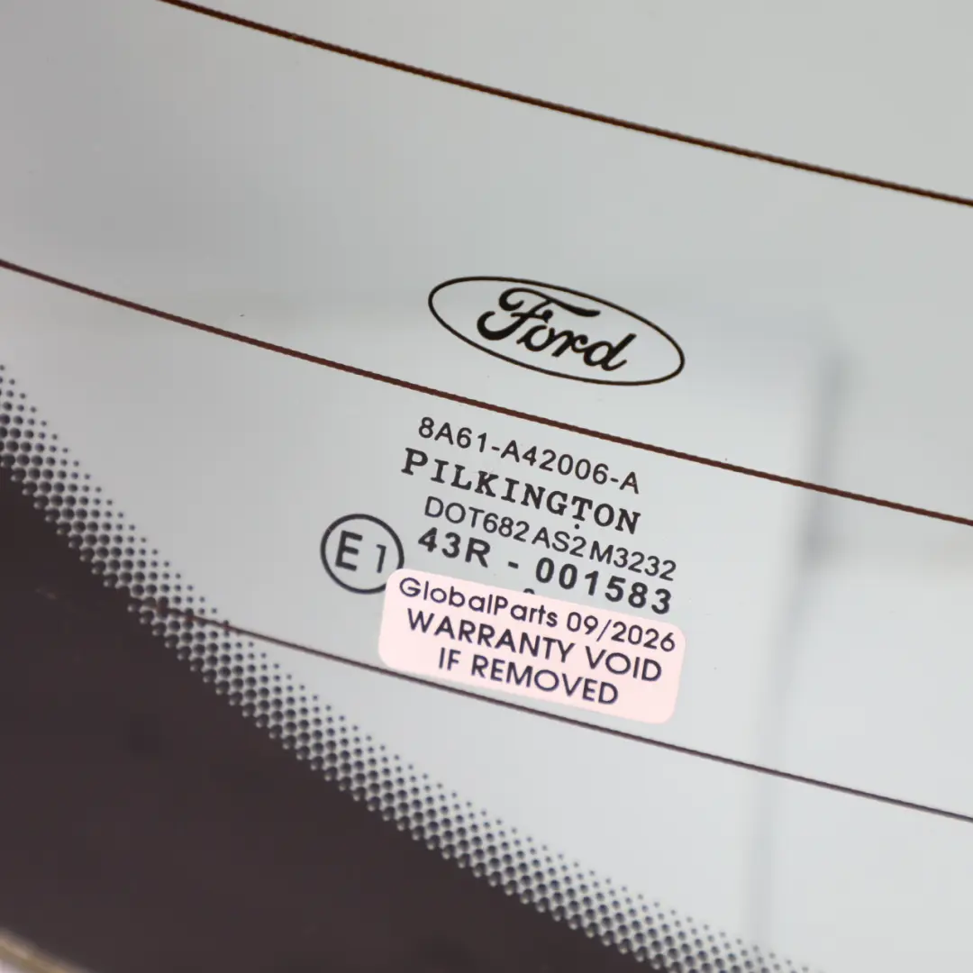 Ford Fiesta Mk7 Rear Window Boot Lid Tailgate Glass Glazing AS2 8A61-A42006-A - SKU 1780565 - Part number 1780565