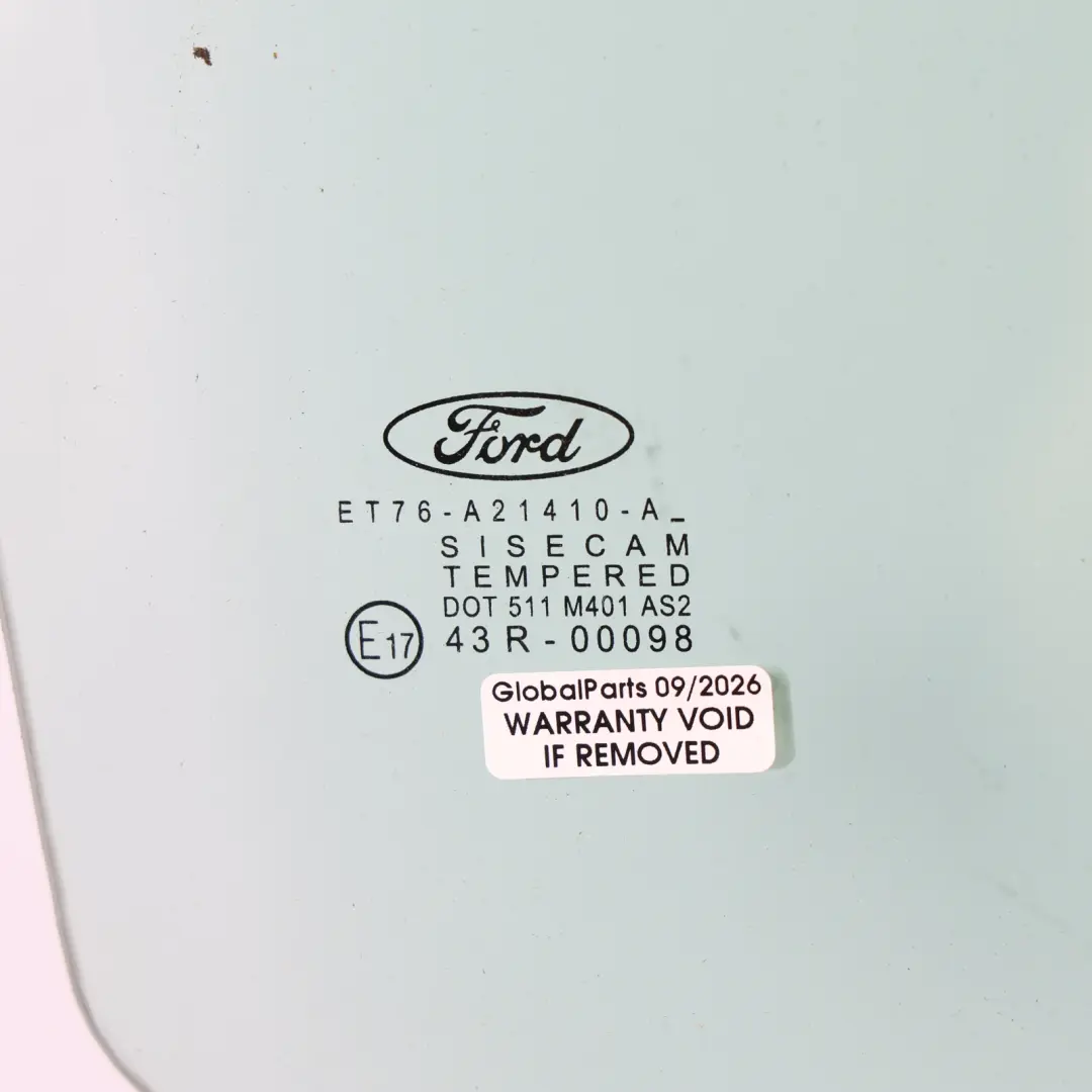 Ford Transit Courier Front Door Window Glass Right O/S AS2 ET76-A21410-AC - SKU 1857497 - Part number 1857497