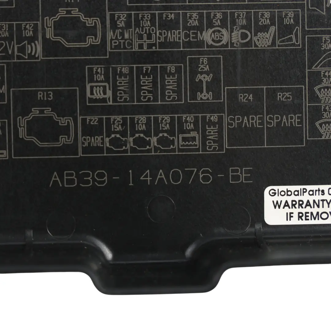 Ford Ranger Mk6 Sicherungskasten Steuergerät Gehäuseabdeckung AB39-14A076-BE - SKU 1915546 - Teilenummer 1915546