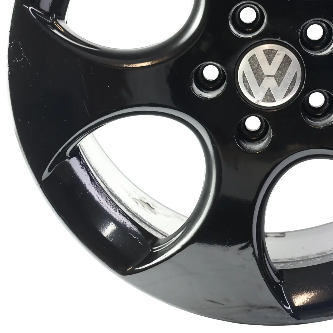 VW Volkswagen Golf Mk5 V Leicht Metall Felge Schwarz 18" 7,5J ET:51 - SKU 1K0601025AM-2 - Teilenummer 1K0601025AM