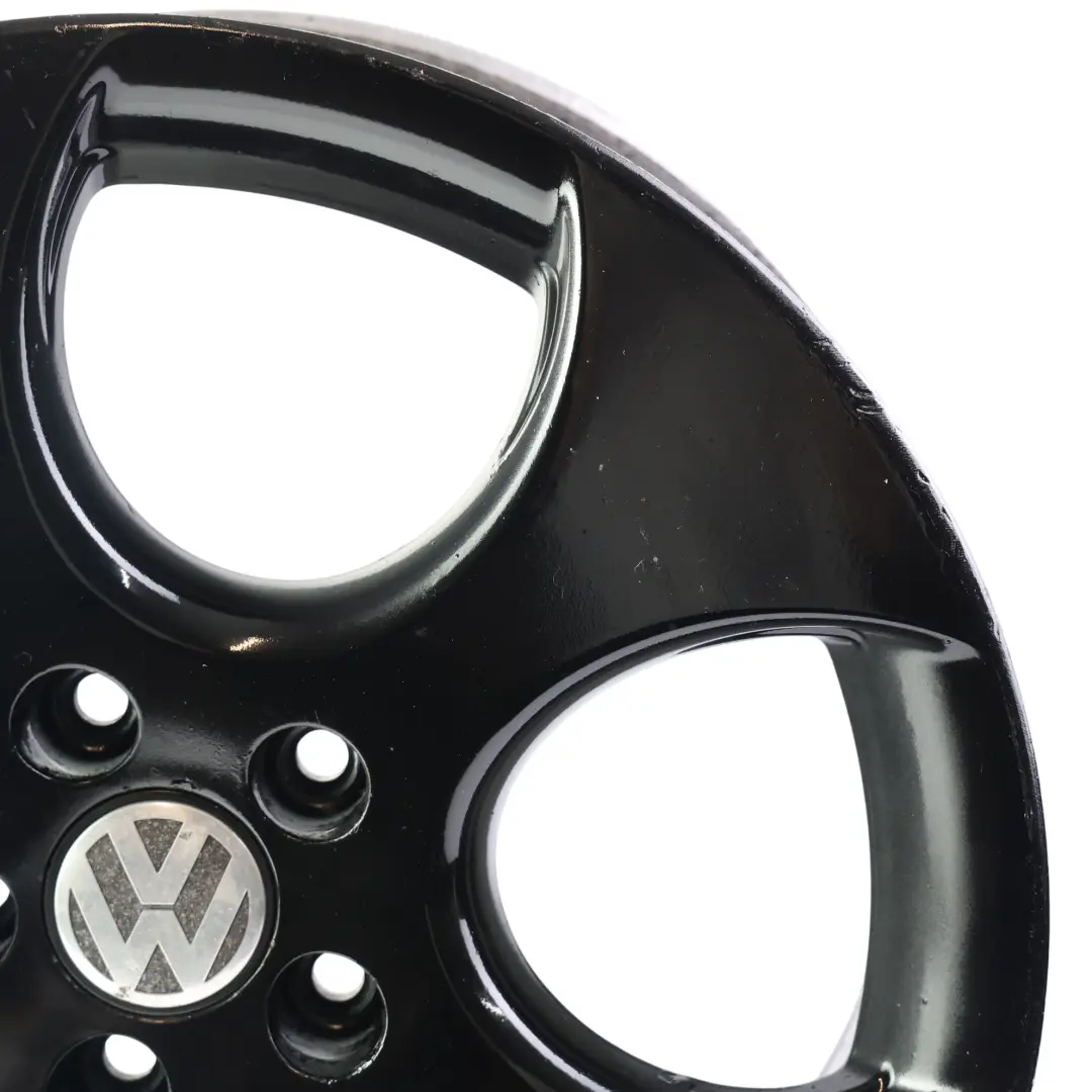 VW Volkswagen Golf Mk5 V Leicht Metall Felge Schwarz 18" 7,5J ET:51 - SKU 1K0601025AM-2 - Teilenummer 1K0601025AM