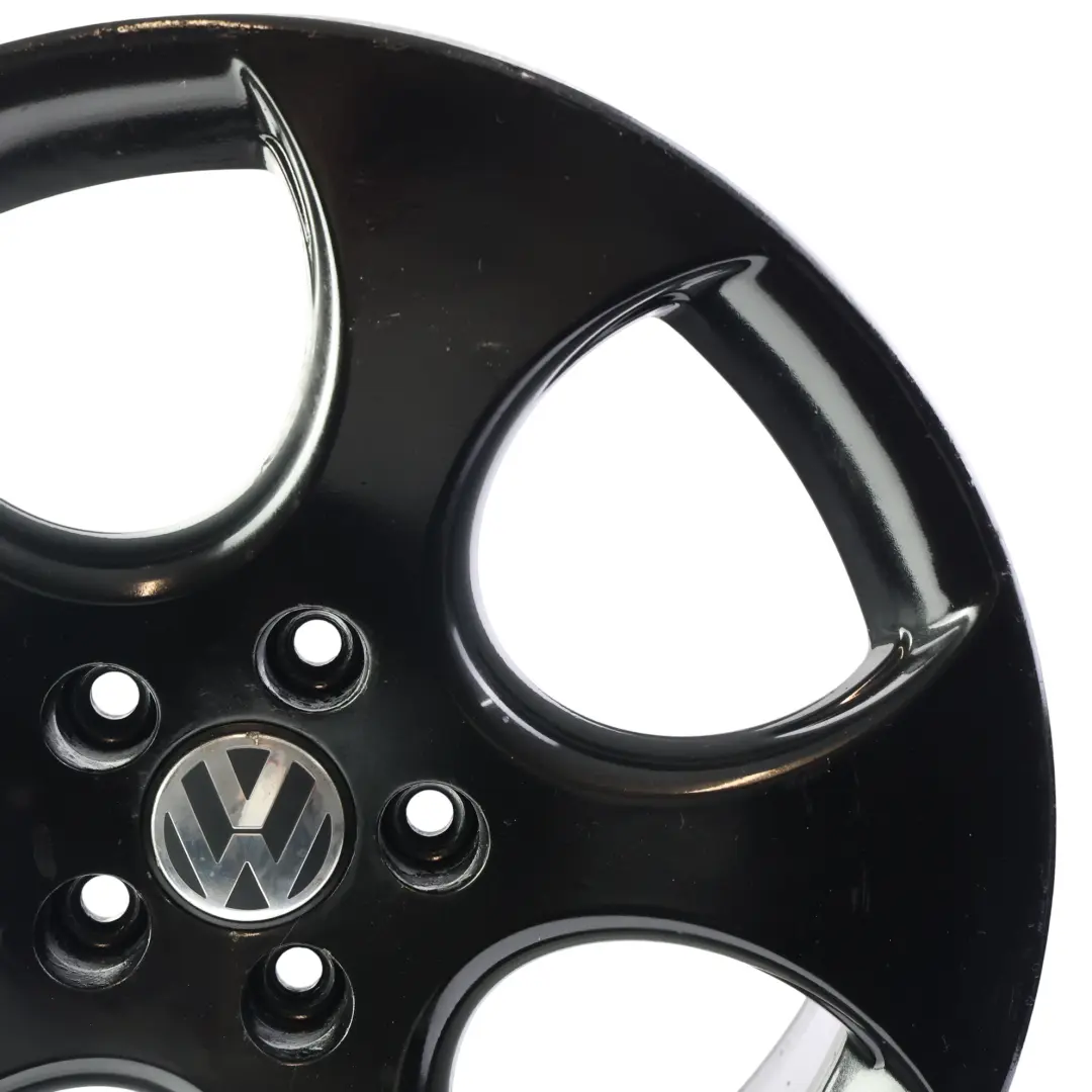 VW Volkswagen Golf Mk5 V Alloy Wheel Rim Black 18" 7,5J ET:51 - SKU 1K0601025AM-3 - Part number 1K0601025AM