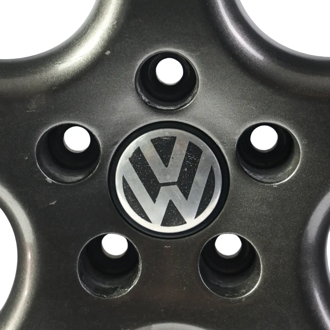 VW Volkswagen Golf Mk5 Srebrna Felga Aluminiowa 18" 7.5J ET:51 - SKU 1K0601025BA-6 - Numer Części 1K0601025BA