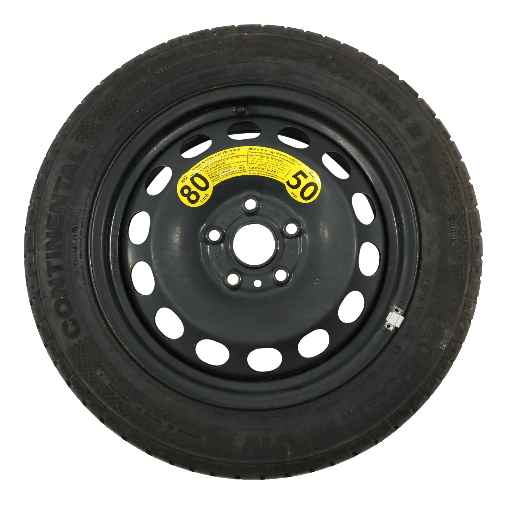 Volkswagen Golf VI Variant Koło Zapasowe Stalowe R16 6,5J ET50 1K0601027AK