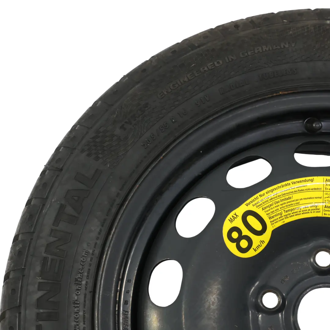 Volkswagen Golf VI Variant Koło Zapasowe Stalowe R16 6,5J ET50 - SKU 1K0601027AK-2 - Numer Części 1K0601027AK
