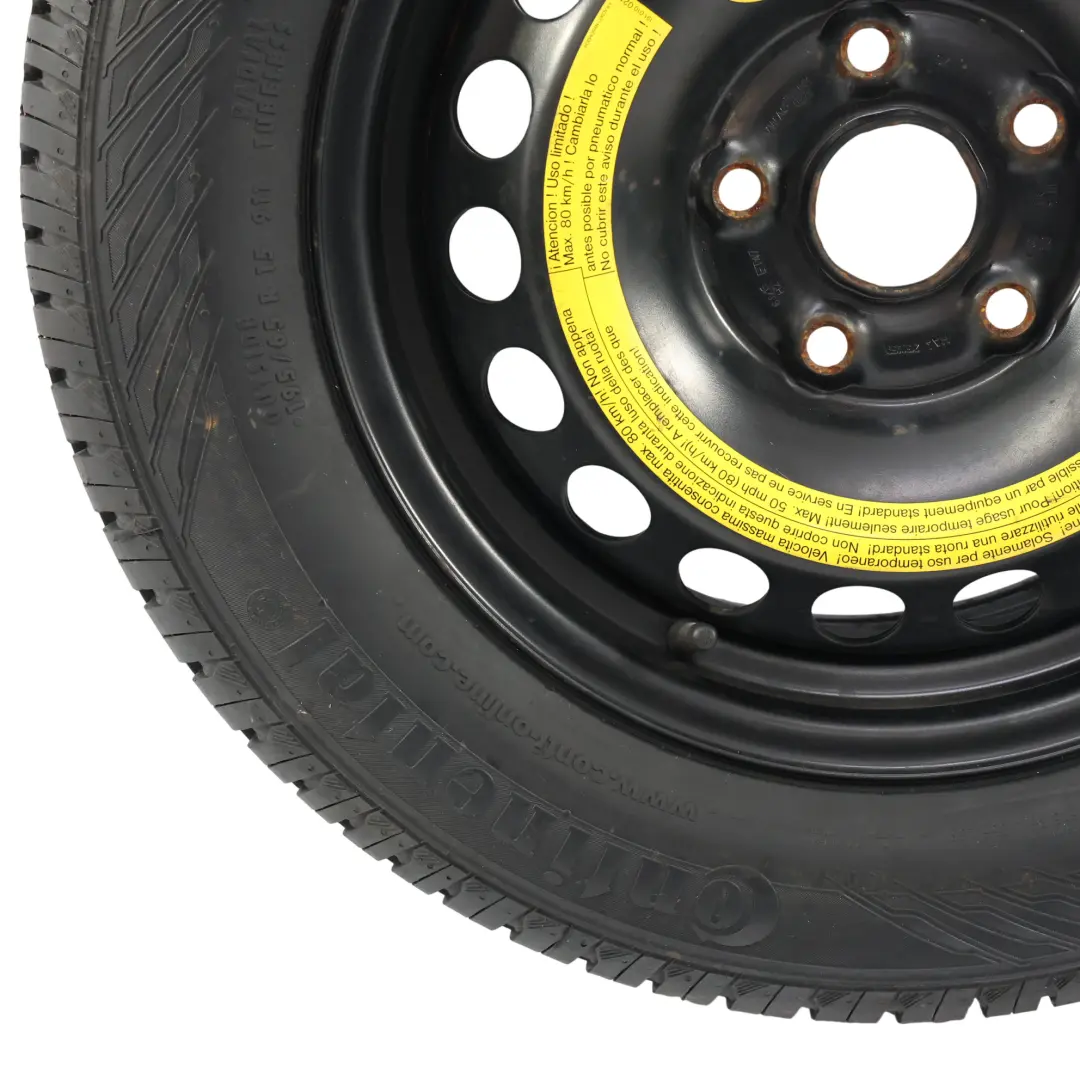 Volkswagen Golf 5 Steel Wheel Tyre Rim 15'' 6J ET:47 195/65 Black - SKU 1K0601027C-1 - Part number 1K0601027C