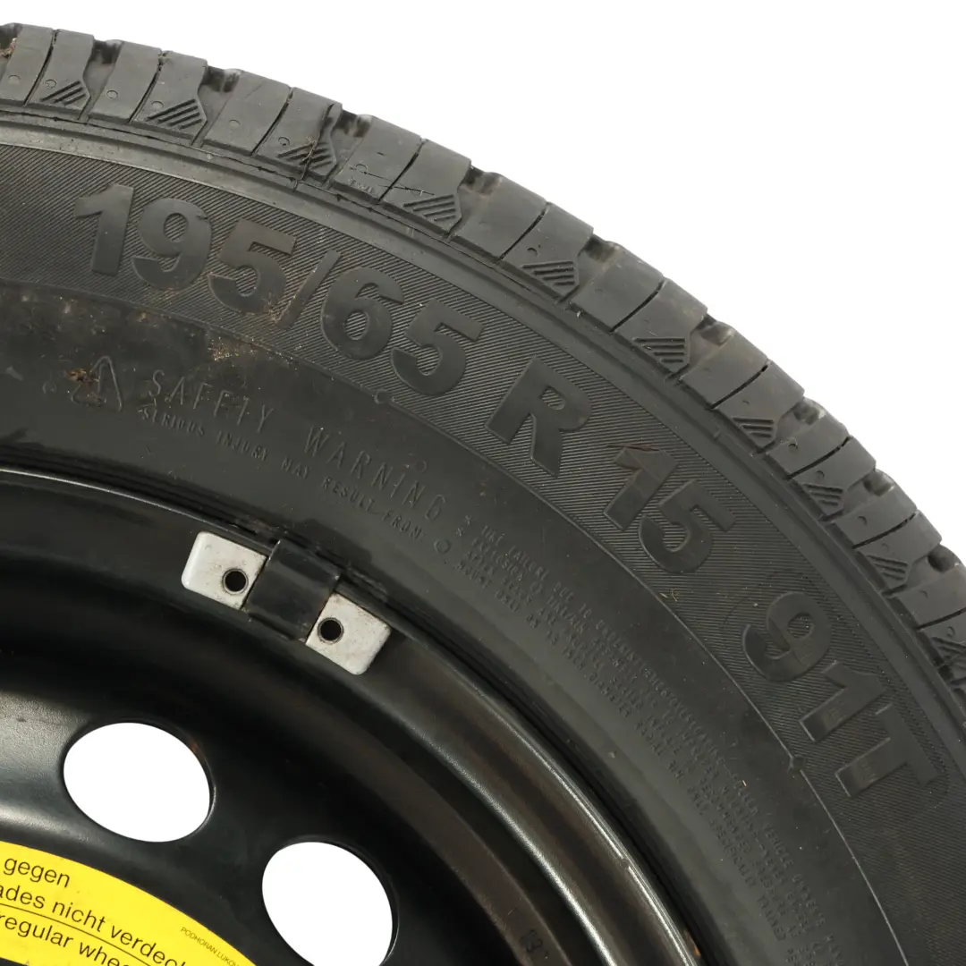 Steel Wheel Tyre Rim 15'' 6J ET:47 195/65 Black to Volkswagen Golf 5 with Part number 1K0601027C Volkswagen Golf 5 Steel Wheel Tyre Rim 15'' 6J ET:47 195/65 Black - SKU 1K0601027C-1 - Part number 1K0601027C