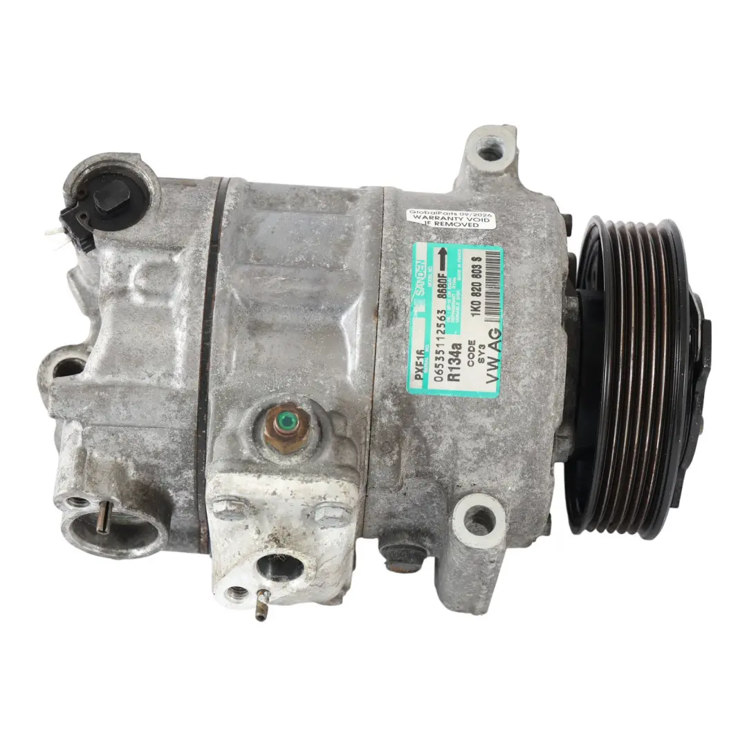 Mk5 Compressore Aria Condizionata A/C per Volkswagen Golf con numero di parte 1K0820803S Volkswagen Golf Mk5 Compressore Aria Condizionata A/C - SKU 1K0820803S-1 - Numero di parte 1K0820803S