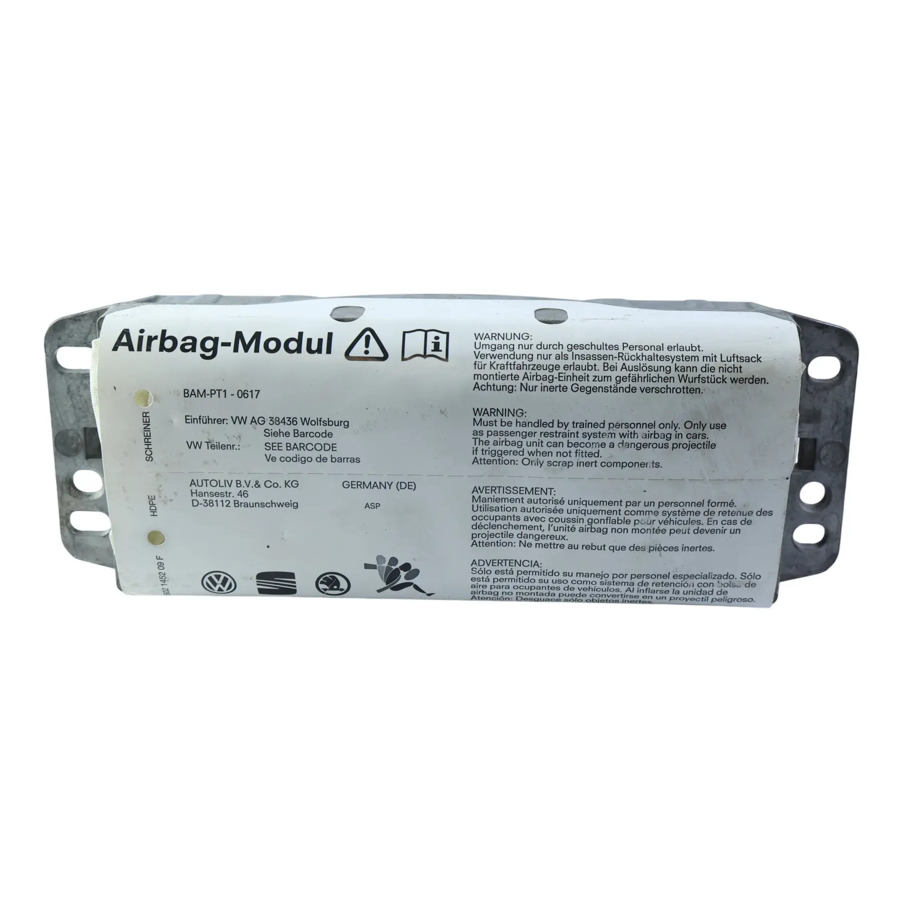 Volkswagen Golf Mk5 Scirocco Mk3 Dashboard Air Module Front Left N/S 1K0880204K