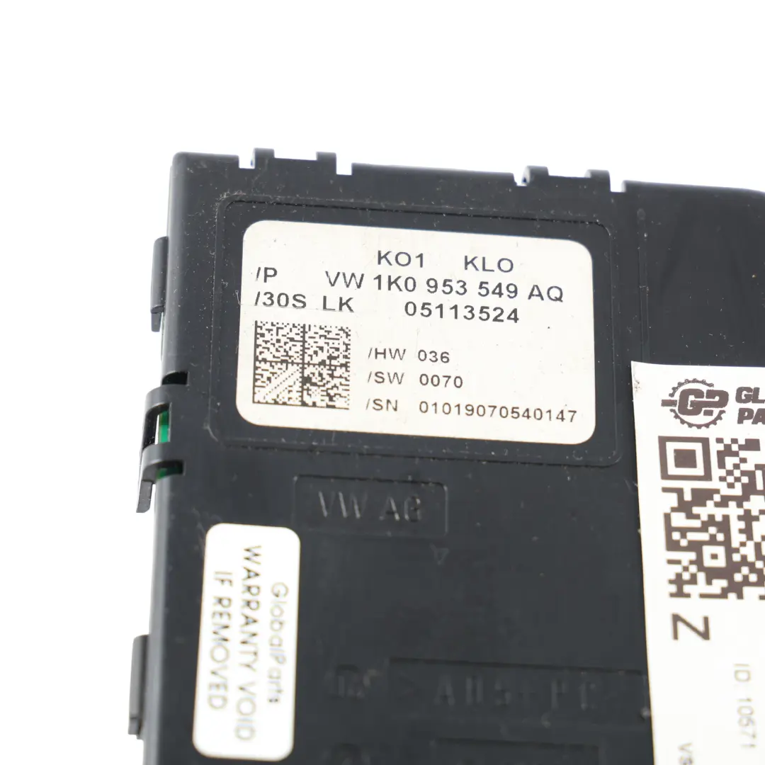 Volkswagen Golf Gti 1k Módulo ECU Interruptor Columna Dirección - SKU 1K0953549AQ - Número de pieza 1K0953549AQ