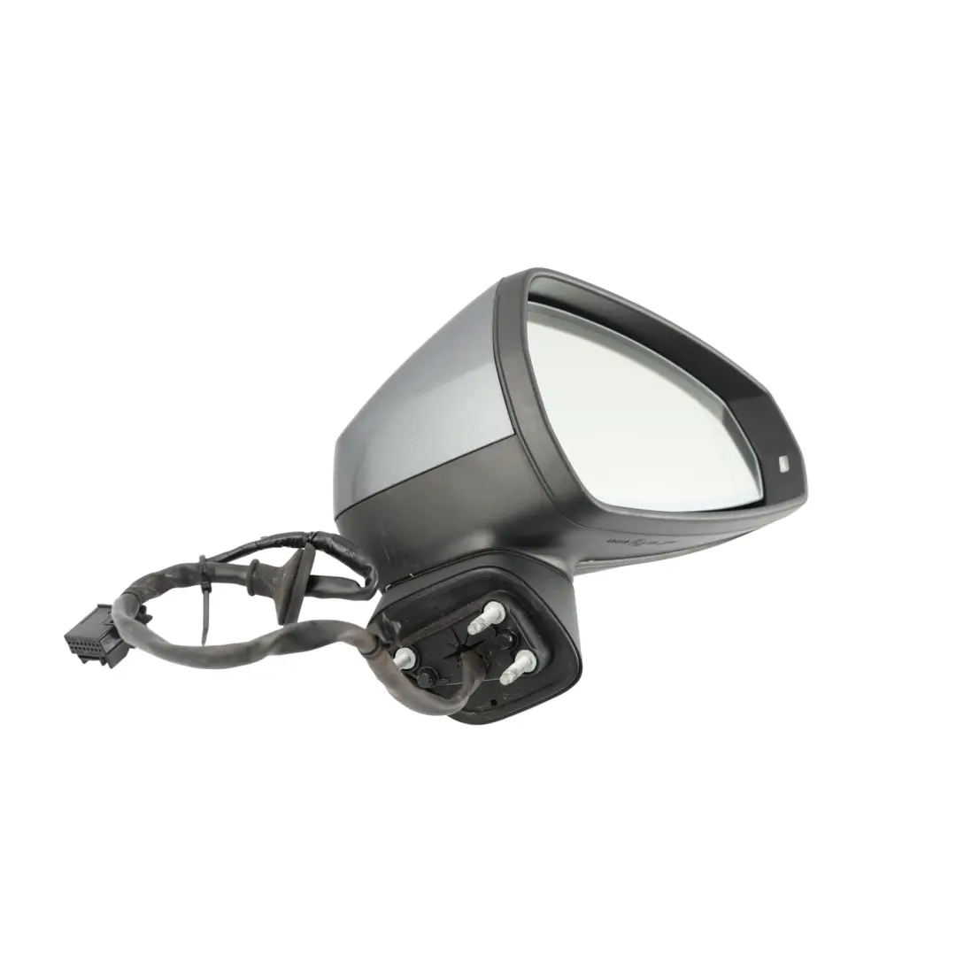 Audi A3 8V Door Wing Mirror Electric Right O/S Monsoon Grey Metallic - X7R - SKU RHD-8V2857410G-MOG - Part number 8V2857410G