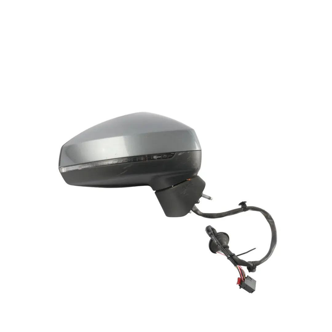 Audi A3 8V Door Wing Mirror Electric Right O/S Monsoon Grey Metallic - X7R - SKU RHD-8V2857410G-MOG - Part number 8V2857410G