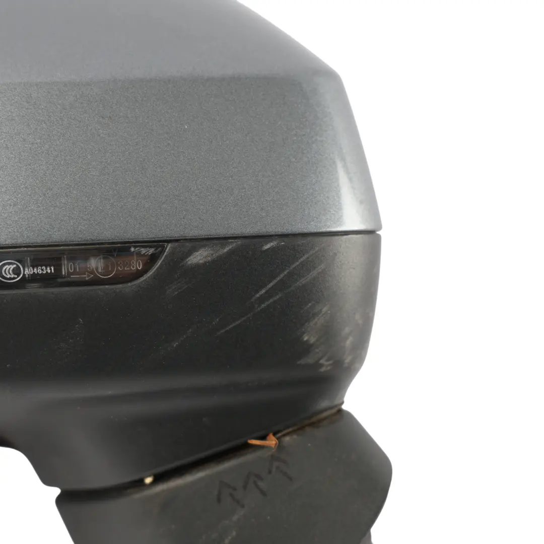 Audi A3 8V Door Wing Mirror Electric Right O/S Monsoon Grey Metallic - X7R - SKU RHD-8V2857410G-MOG - Part number 8V2857410G