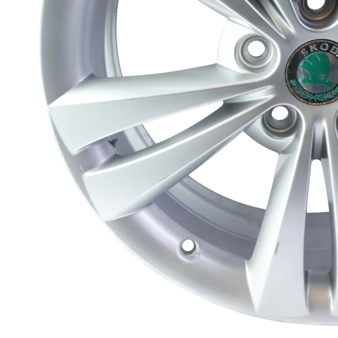 Skoda Octavia RS Mk2 Silver Wheel Alloy Rim 18" 7.5J ET:51 - SKU 1Z0601025AD-2 - Part number 1Z0601025AD