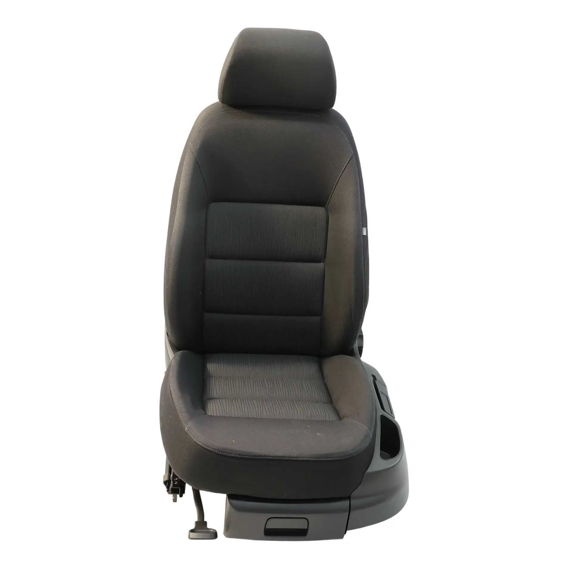 Skoda Octavia 1Z Mk2 Seat Front Left N/S Interior Lumbar Elegance Fabric Onyx
