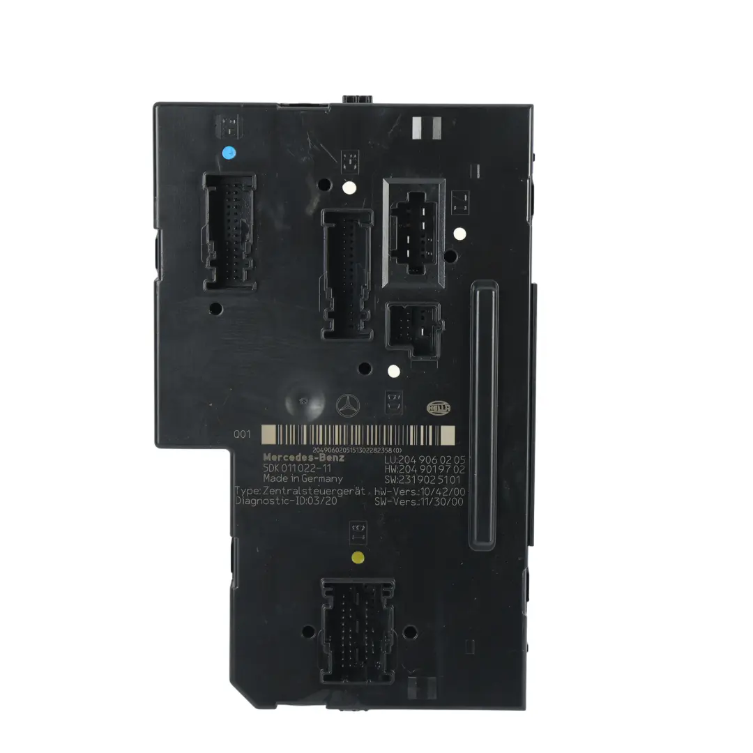SAM Fuse Box Relay Control Module to Mercedes C-Class C204 Rear with Part number 2049060205 Mercedes C-Class C204 Rear SAM Fuse Box Relay Control Module - SKU 2049060205-1 - Part number 2049060205