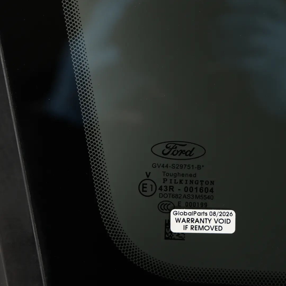 Mk2 Quarter Side Window Glass Rear Left N/S AS3 Tinted GV44-S29751-B to Ford Kuga with Part number 2066181 Ford Kuga Mk2 Quarter Side Window Glass Rear Left N/S AS3 Tinted GV44-S29751-B - SKU 2066181 - Part number 2066181
