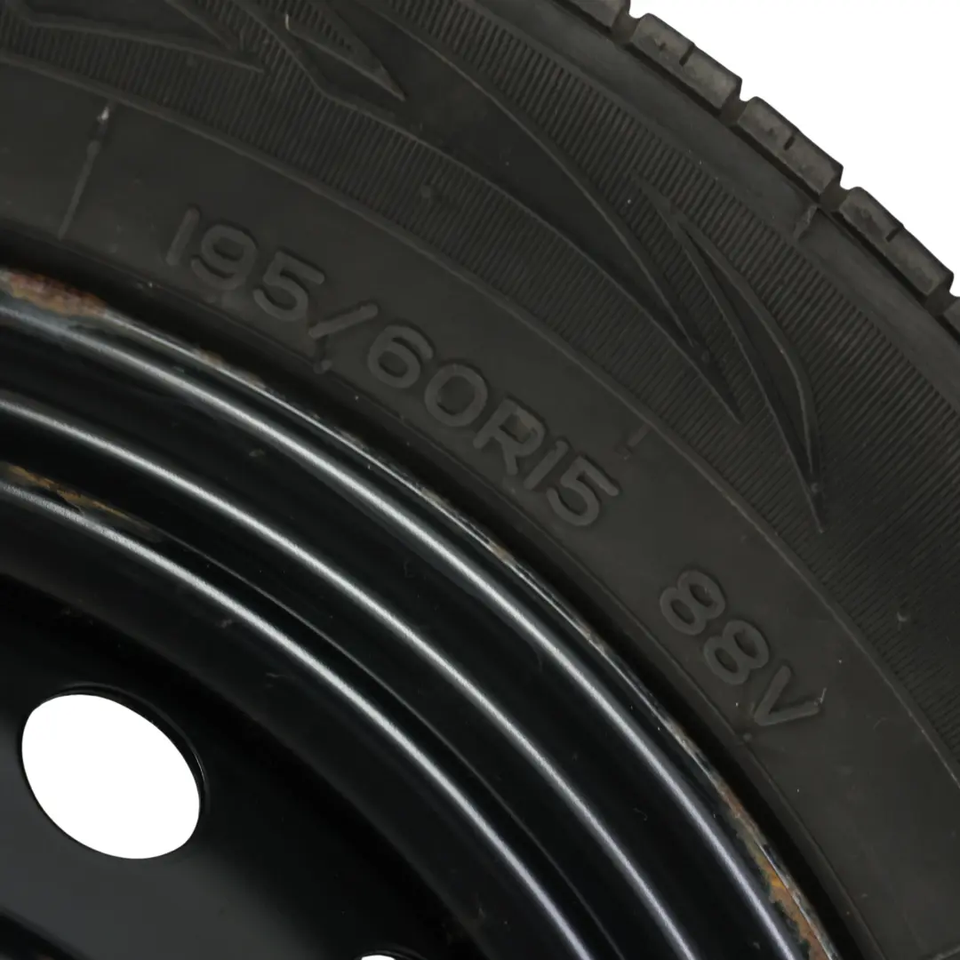 Toyota Corolla E12 Black Steel Wheel Rim Tyre 15" ET:45 6.5J 195/60 - SKU 2150649-1 - Part number 2150649