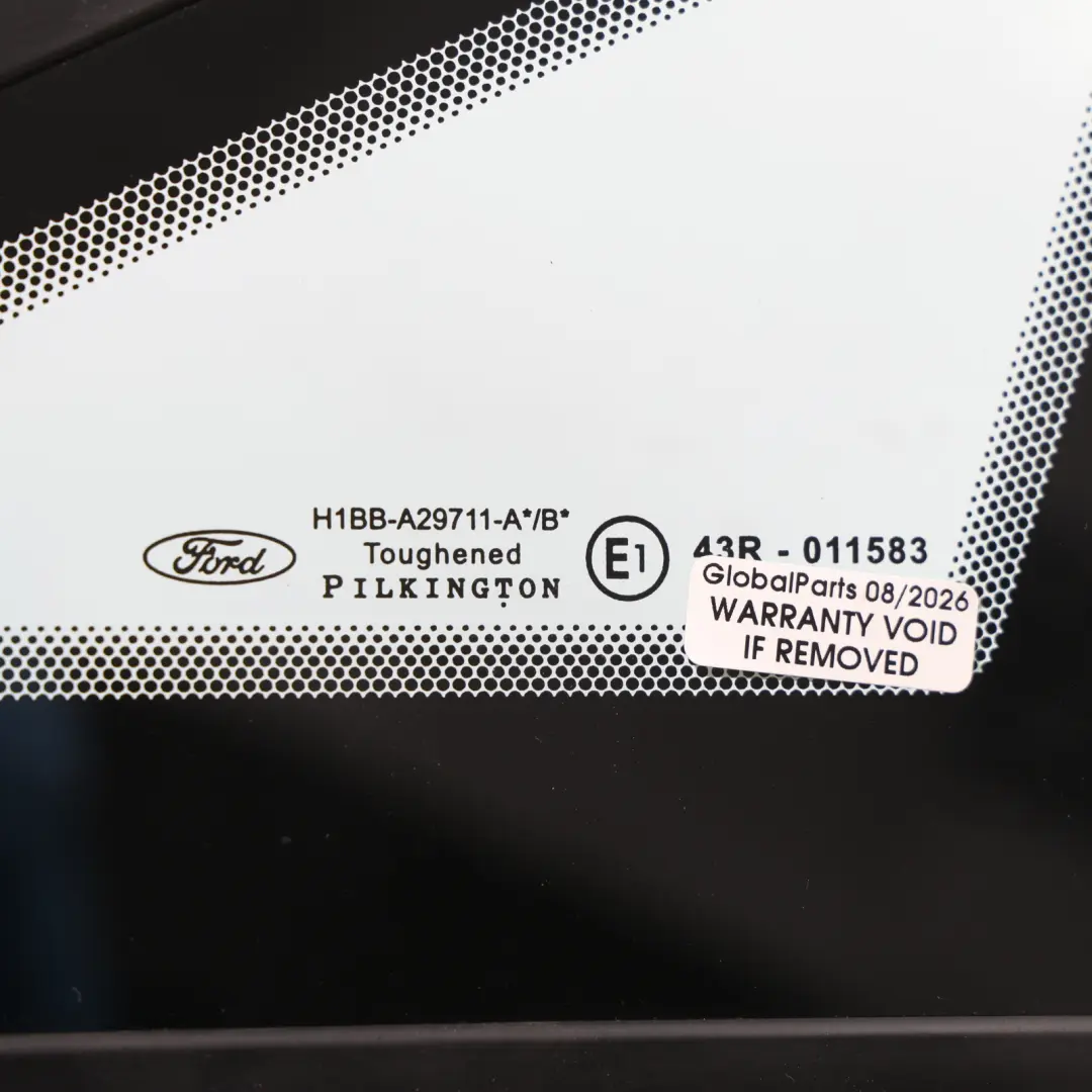 MK8 Vetro Finestrino Quarto Anteriore Sinistro H1BB-A29711-A per Ford Fiesta con numero di parte 2275957 Ford Fiesta MK8 Vetro Finestrino Quarto Anteriore Sinistro H1BB-A29711-A - SKU 2275957 - Numero di parte 2275957