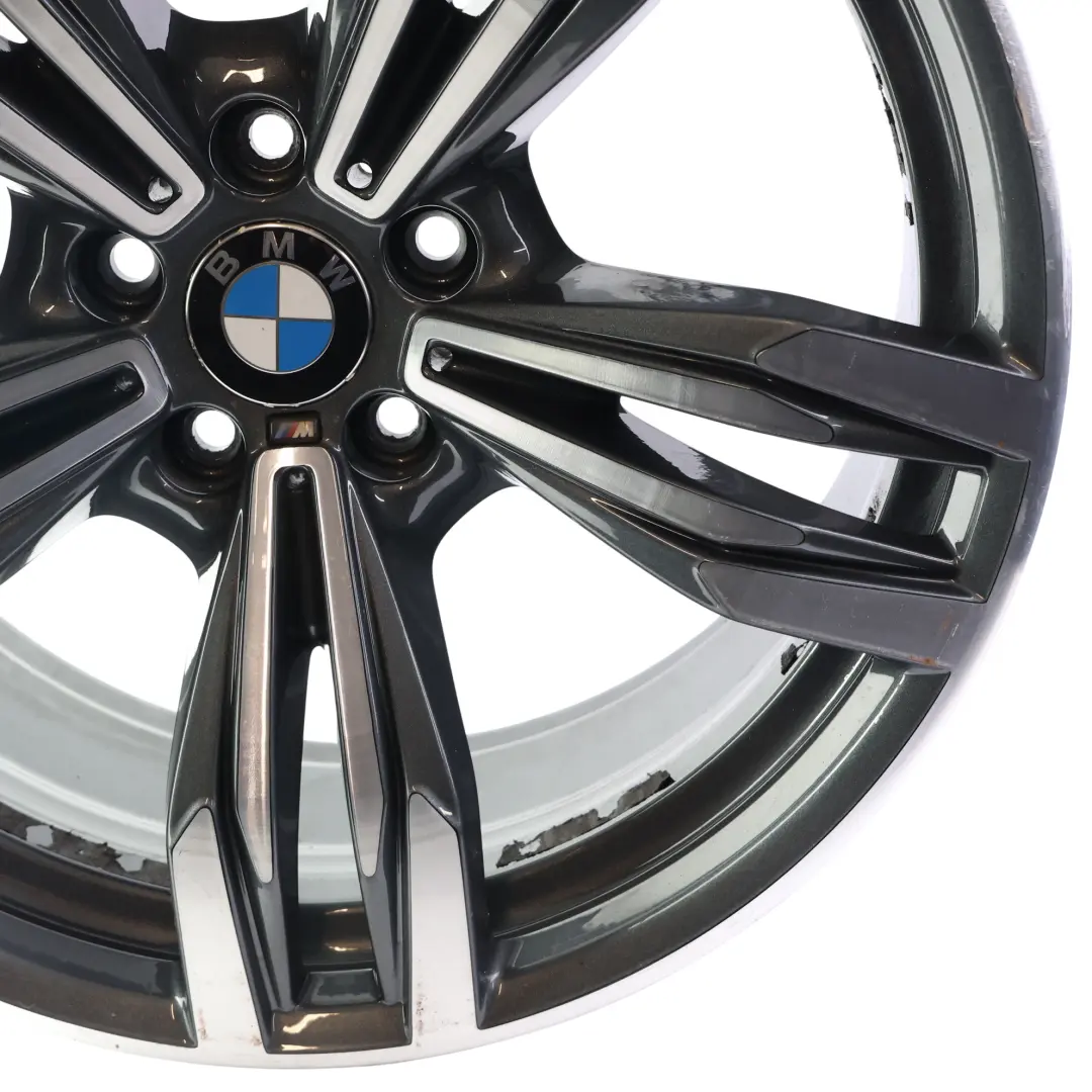Alloy Wheel Rim Grey 20" 9,5J ET:31 M Double Spoke 2284450 to BMW F06 F12 F13 with Part number 2284250 BMW F06 F12 F13 Alloy Wheel Rim Grey 20" 9,5J ET:31 M Double Spoke 2284450 - SKU 2284450-1 - Part number 2284250