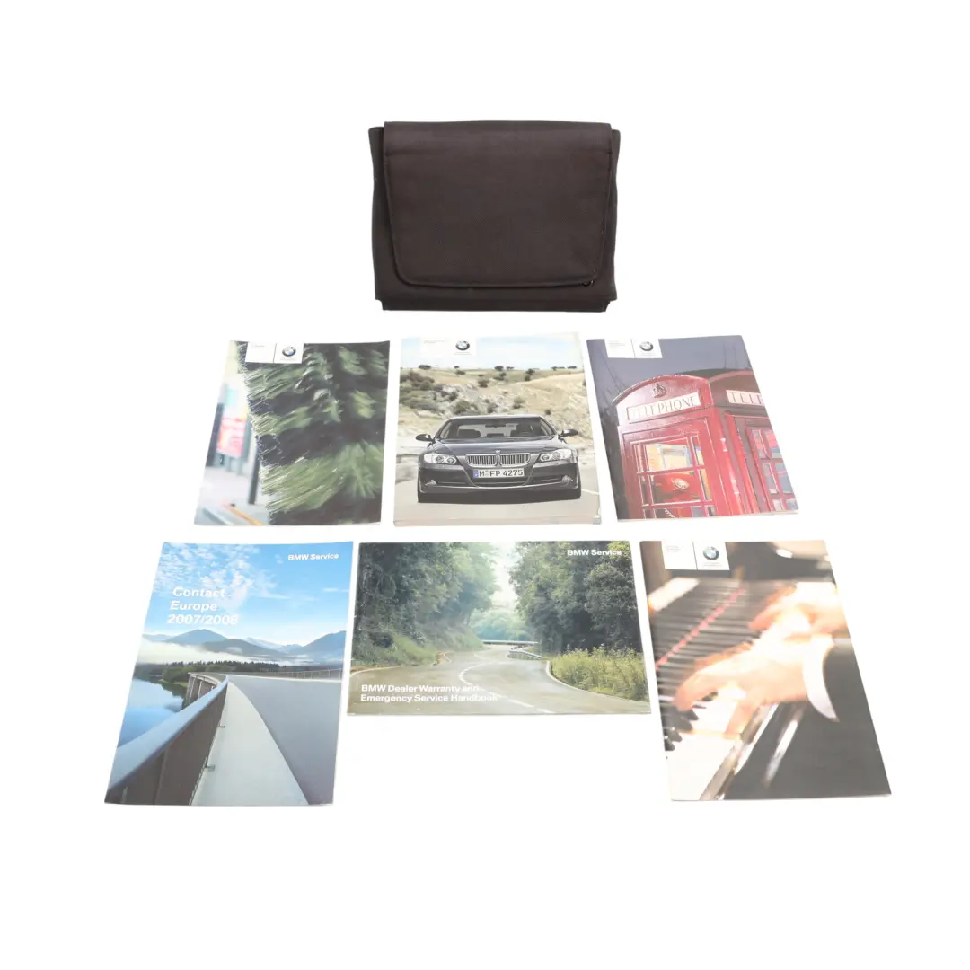 BMW E90 E91 LCI Service Booklet Owner's Handbook Instructions Pouch Wallet Set - SKU 2606990 - Part number 2606990