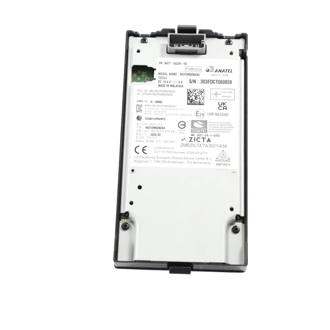 MK4 Módulo Carga Inalámbrica ECU NX7T-19J235-AC para Ford Focus con número de pieza 2641479 Ford Focus MK4 Módulo Carga Inalámbrica ECU NX7T-19J235-AC - SKU 2641479 - Número de pieza 2641479