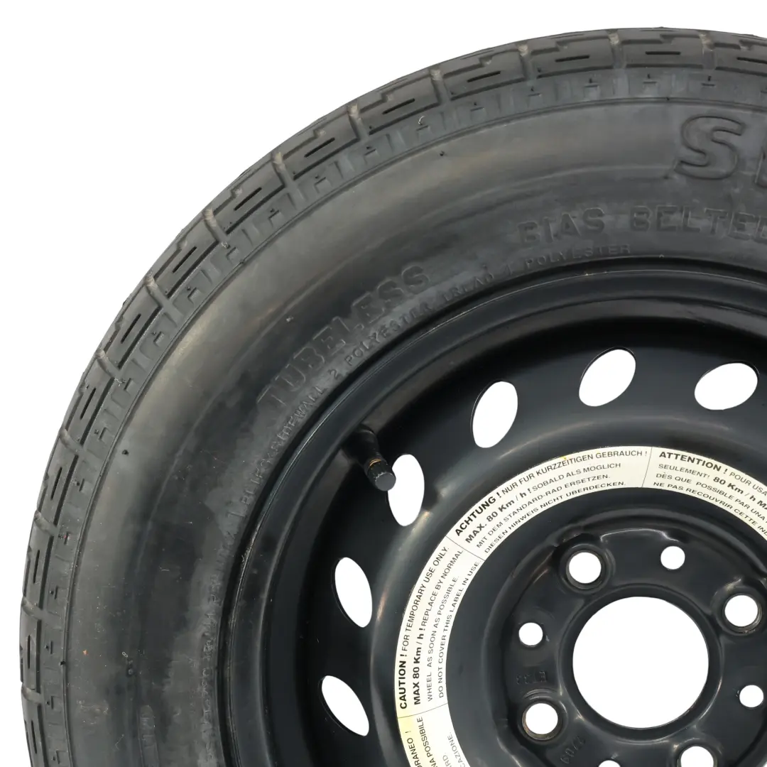 Pirelli Rueda de Repuesto Temporal S135/80 B13 ET:33 para Fiat Panda con número de pieza 2709 Fiat Panda Pirelli Rueda de Repuesto Temporal S135/80 B13 ET:33 - SKU 2709 - Número de pieza 2709