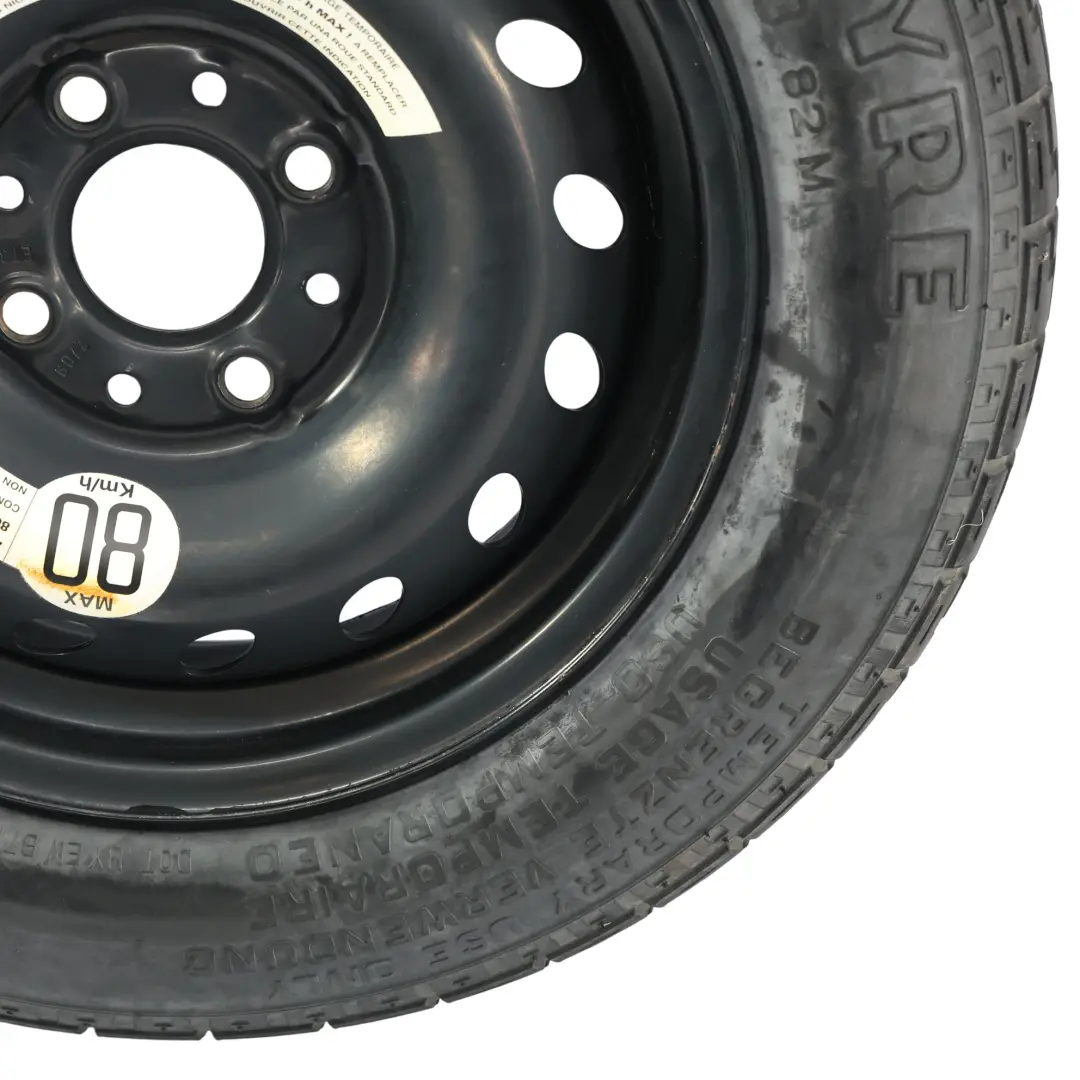 Pirelli Spare Tyre Space Saver Wheel S135/80 B13 ET:33 to Fiat Panda with Part number 2709 Fiat Panda Pirelli Spare Tyre Space Saver Wheel S135/80 B13 ET:33 - SKU 2709 - Part number 2709