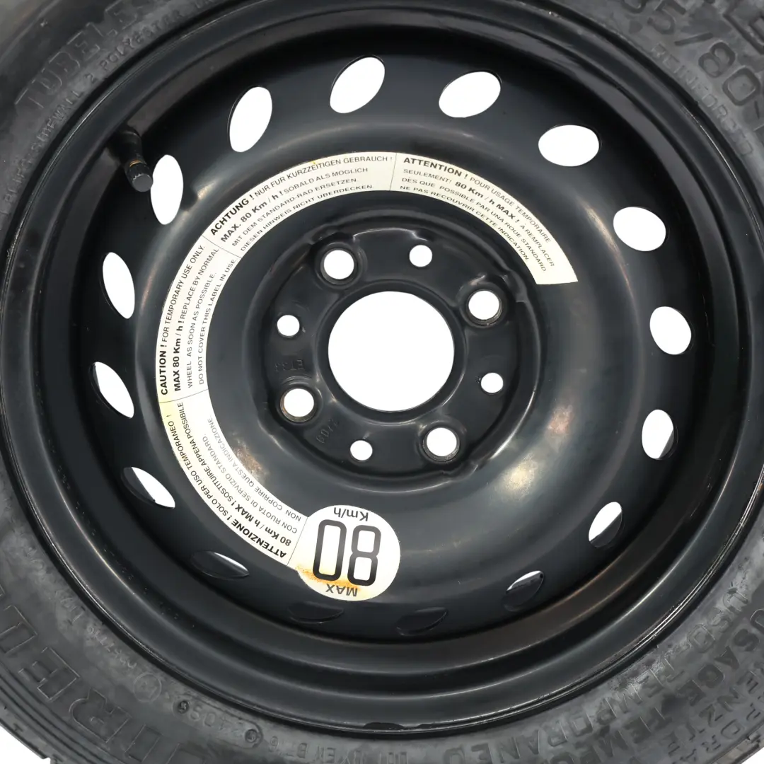Fiat Panda Pirelli Rueda de Repuesto Temporal S135/80 B13 ET:33 - SKU 2709 - Número de pieza 2709