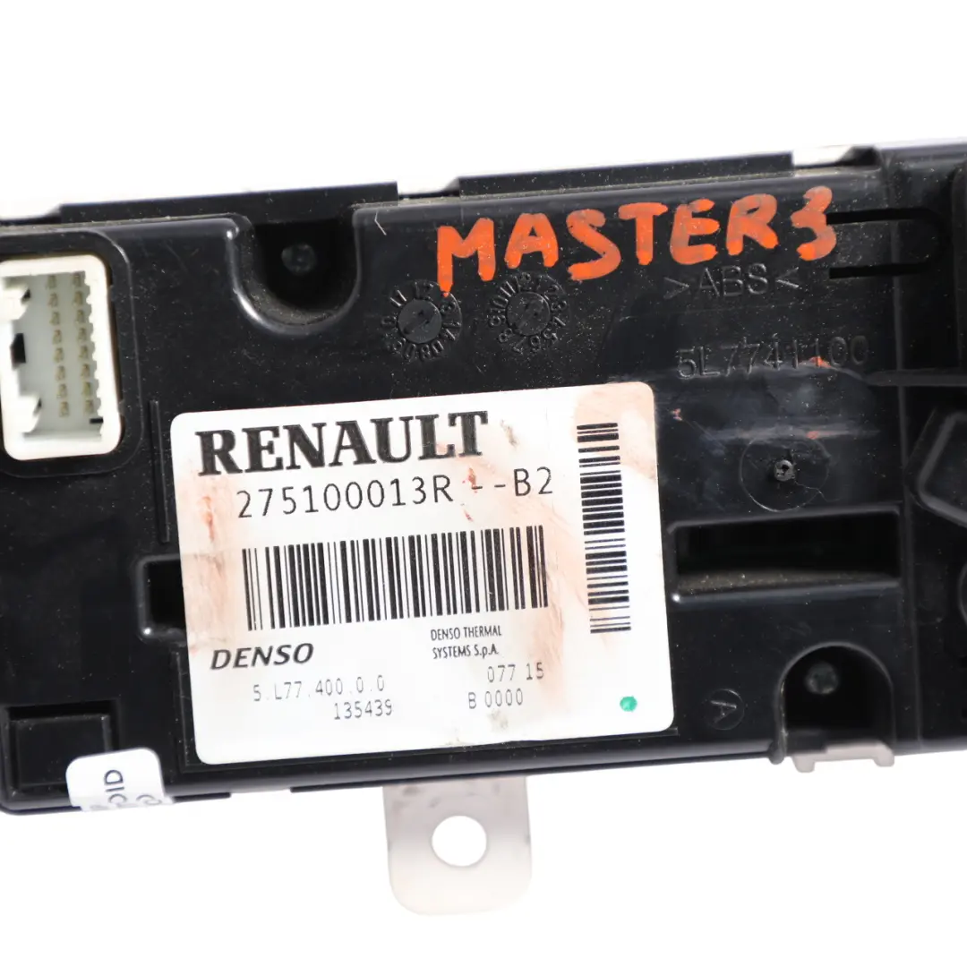 Renault Master Mk3 Vauxhall Movano A/C Heater Climate Control Unit - SKU 275100013R - Part number 275100013R