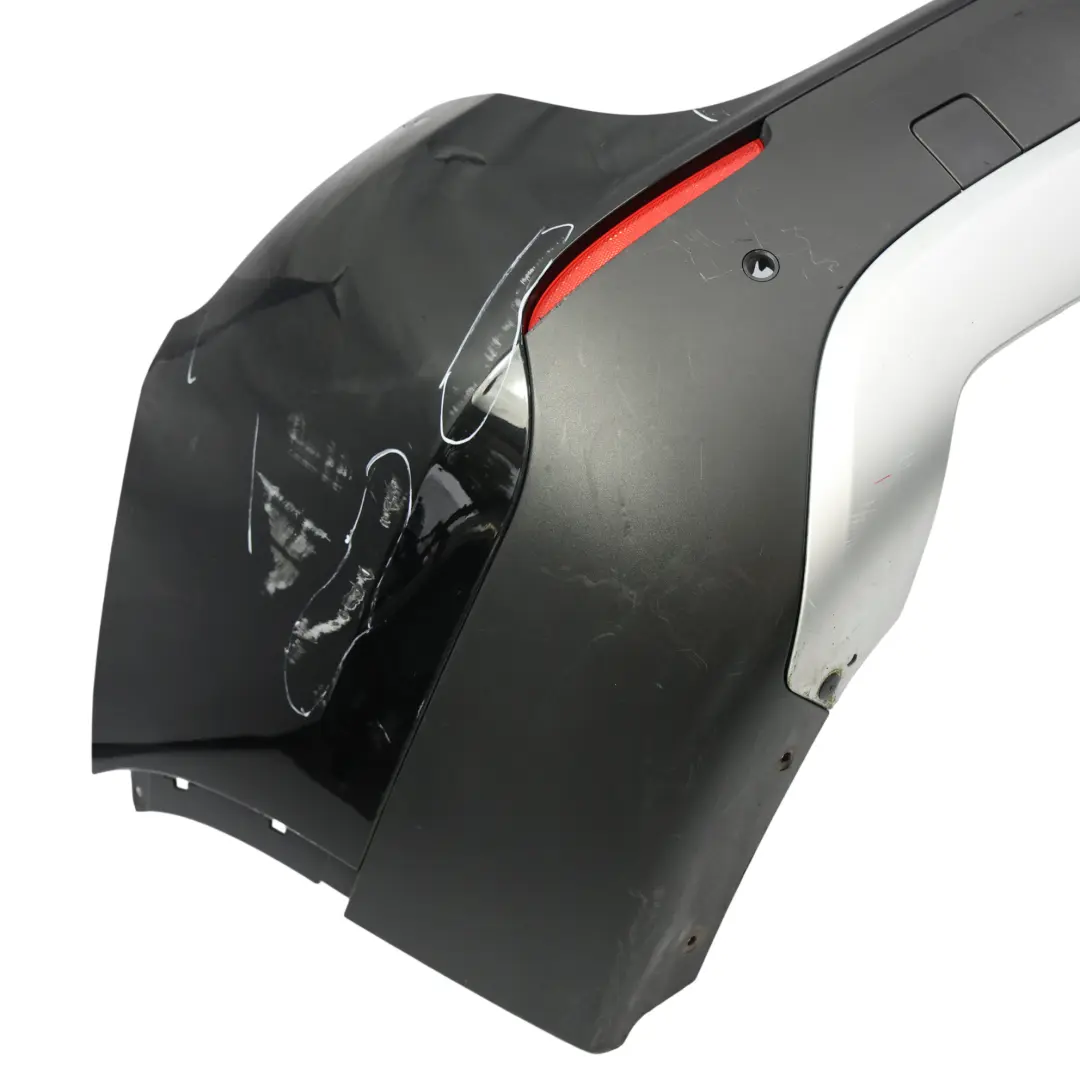 Complete Rear Bumper Trim Panel PDC Black Sapphire Metallic - 475 to BMW X1 E84 with Part number 2993568 BMW X1 E84 Complete Rear Bumper Trim Panel PDC Black Sapphire Metallic - 475 - SKU 2993568-BS1 - Part number 2993568