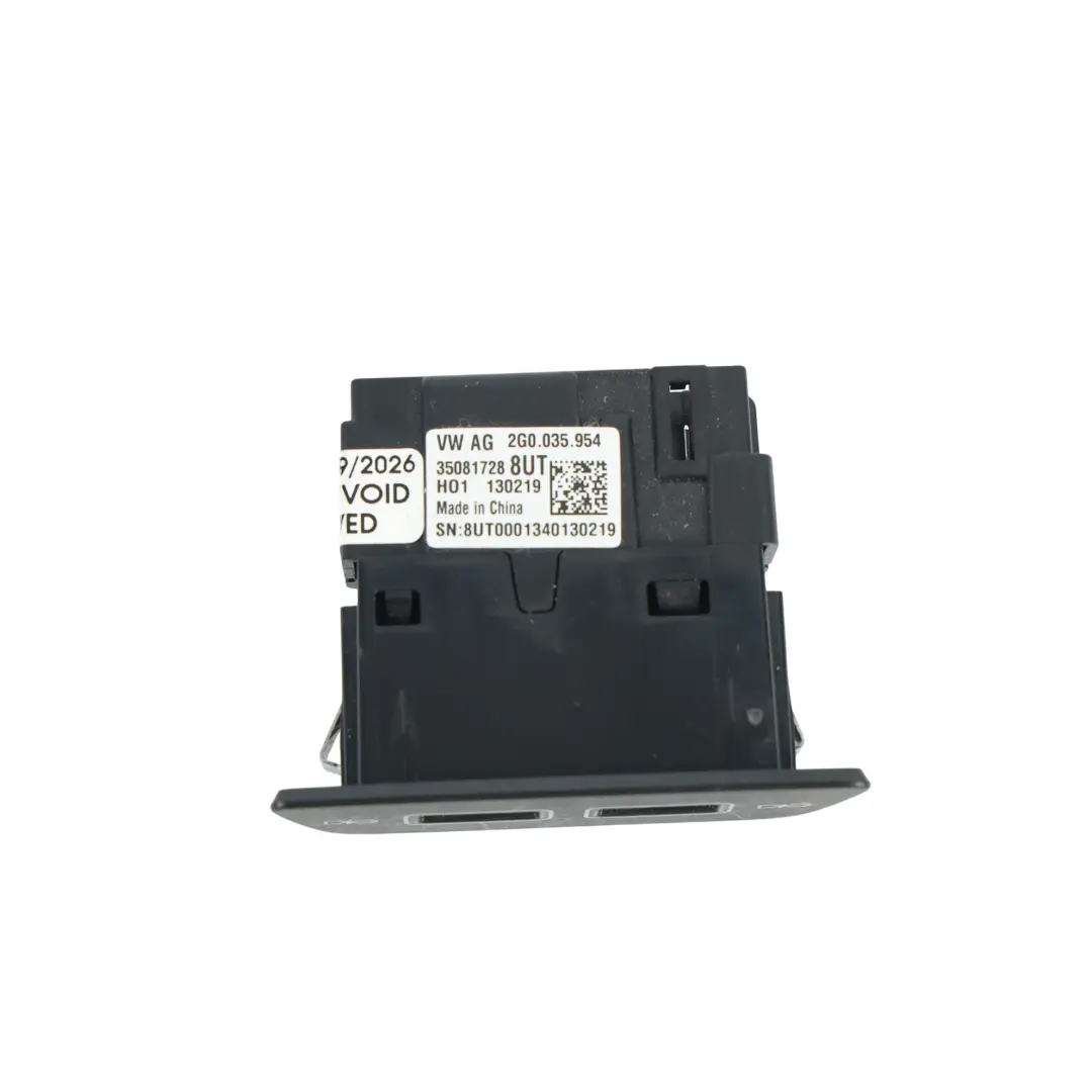 Volkswagen Polo MK6 Prise Double USB Chargeur Sortie - SKU 2G0035954 - Numéro de pièce 2G0035954