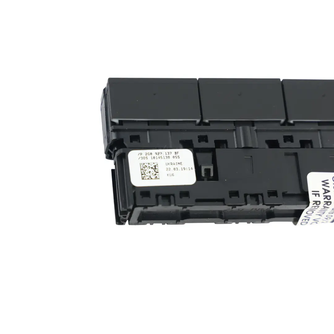 Volkswagen Polo 2G Switch Control Panel Start Stop Park Assist - SKU 2G0927137BF - Part number 2G0927137BF