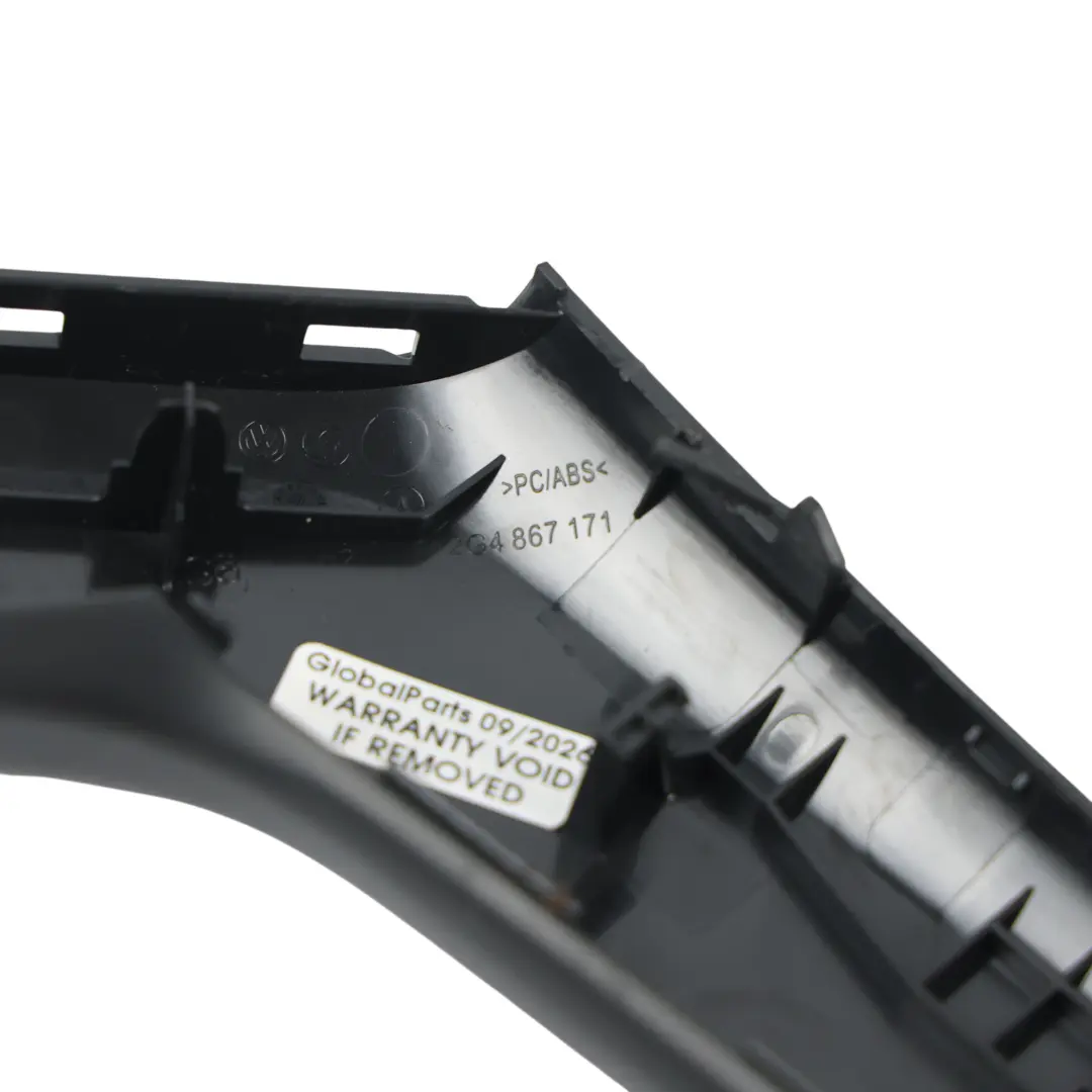 Tirador Manija Puerta Trasera Izquierda para Volkswagen Polo GTI AW1 con número de pieza 2G4867171A Volkswagen Polo GTI AW1 Tirador Manija Puerta Trasera Izquierda - SKU 2G4867171A - Número de pieza 2G4867171A