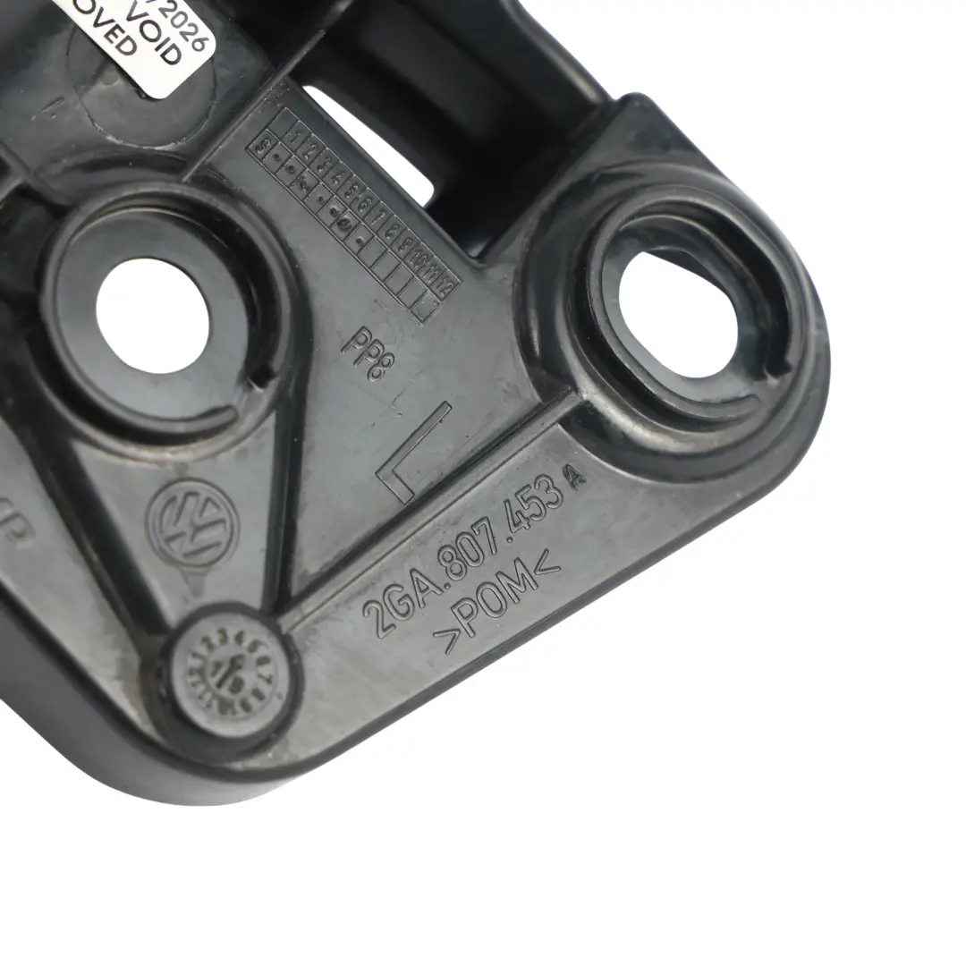 R-Li Rear Bumper Guide Profile Mount Bracket Left N/S to Volkswagen T-Roc with Part number 2GA807453 Volkswagen T-Roc R-Li Rear Bumper Guide Profile Mount Bracket Left N/S - SKU 2GA807453 - Part number 2GA807453