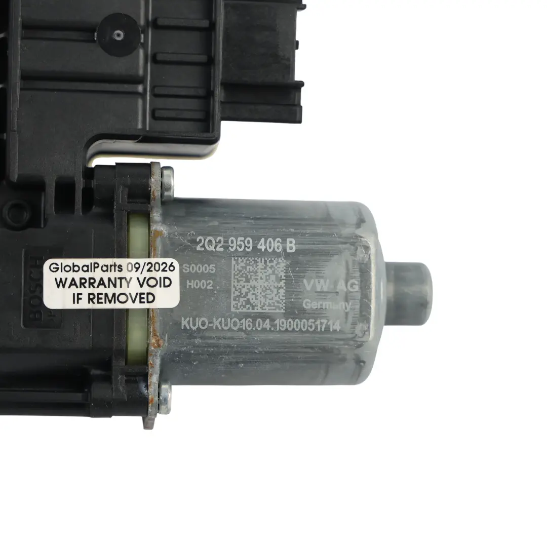 Front Window Regulator Motor Passenger Side to Volkswagen Polo Gti Aw1 with Part number 2Q2959406B Volkswagen Polo Gti Aw1 Front Window Regulator Motor Passenger Side - SKU RHD-2Q2959406B - Part number 2Q2959406B