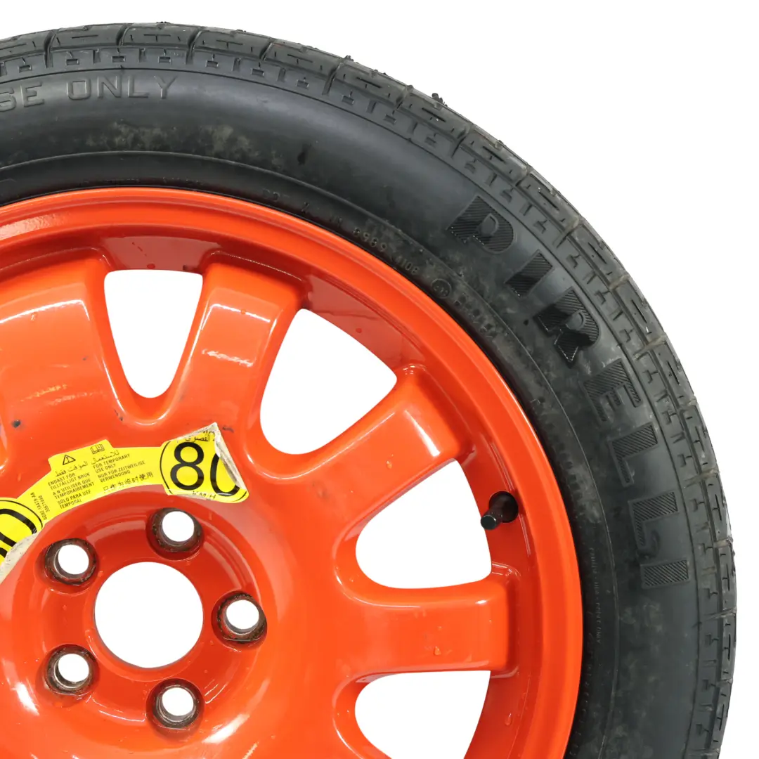 Jaguar XF X250 Spare Steel Wheel Rim Tyre Pirelli 135/80 18" 4J - SKU 2R83-1007-RA - Part number 2R83-1007-RA