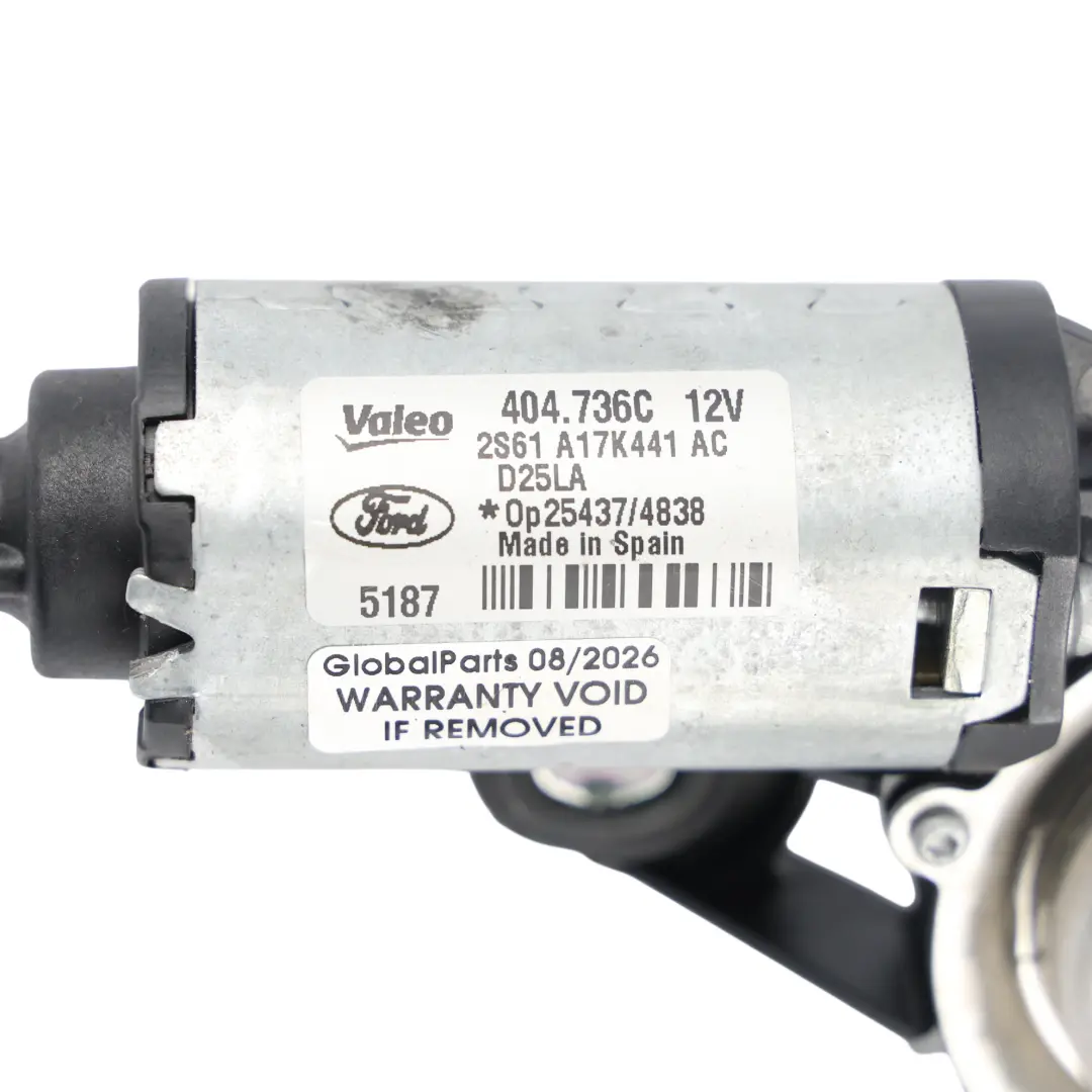 Ford Fiesta Mk5 Rear Window Windscreen Wiper Motor - SKU 2S61-A17K441-AC - Part number 2S61-A17K441-AC
