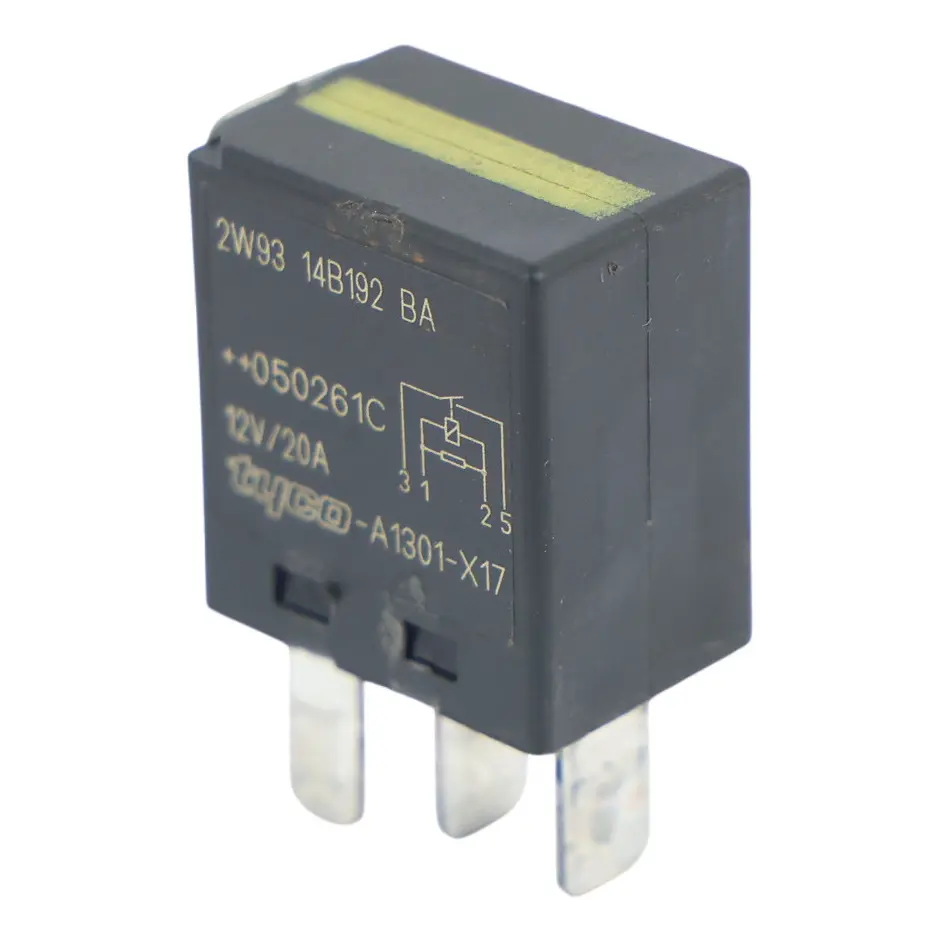 Range Rover Sport L320 Black Relay Plug 12V 4-Pin Tyco 2W93-14B192-BA