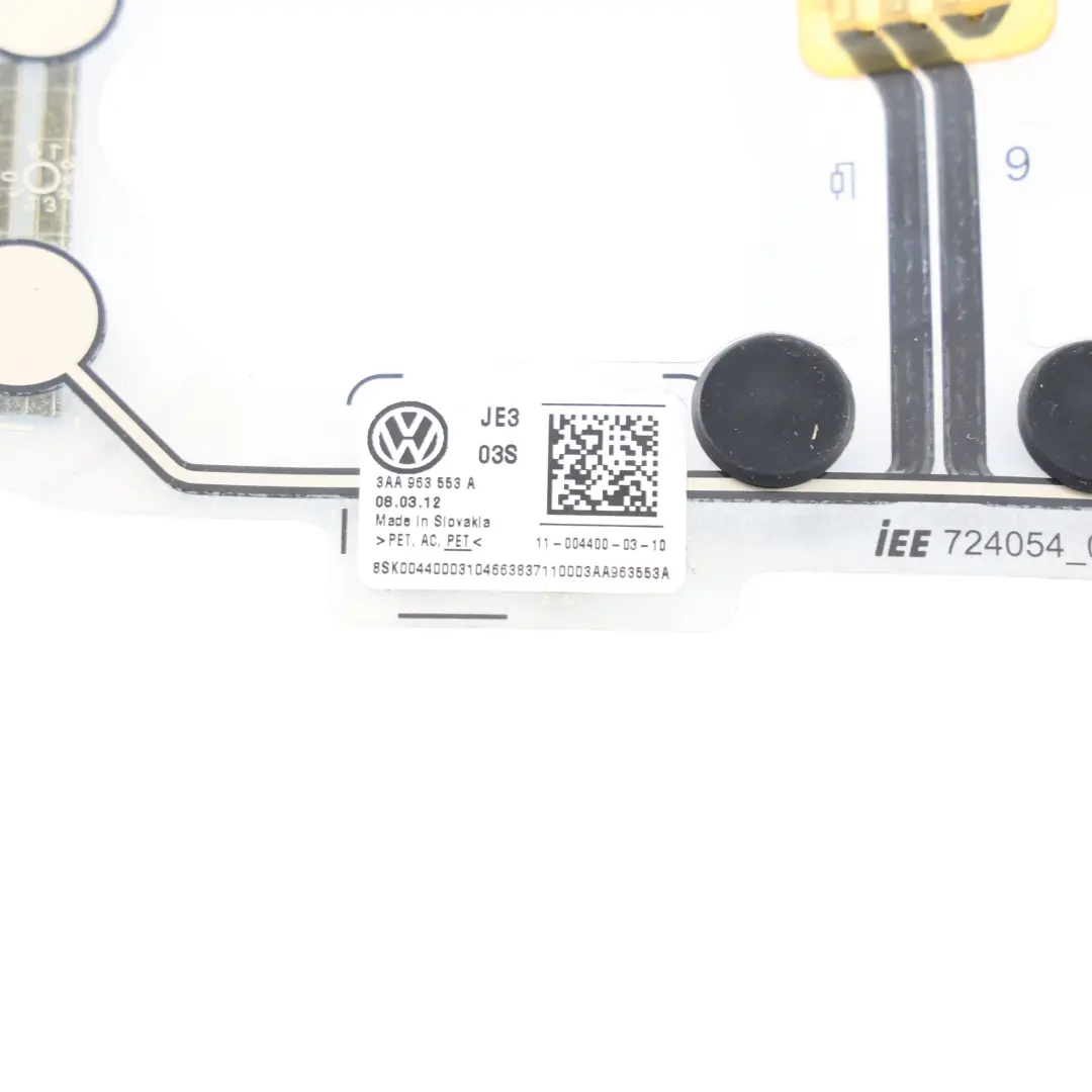 Volkswagen Passat B7 Sitzbelegungssensor Vorne Beifahrerseite - SKU 3AA963553A - Teilenummer 3AA963553A