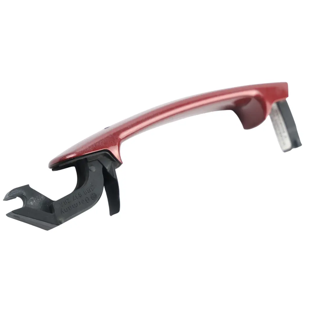 Skoda Octavia 1Z Door Handle Grab Front Right O/S Flamenco Red Metallic - F3W - SKU 3B0837207-FRED - Part number 3B0837207