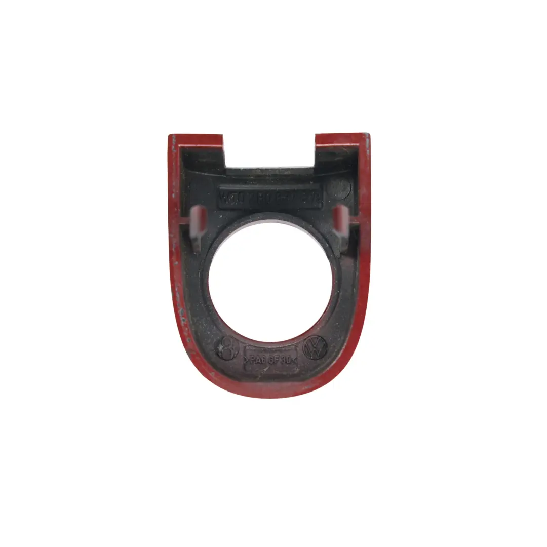 Driver's Door Grab Handle Lock Cylinder Cover Flamenco Red F3W to Skoda Octavia II with Part number 3B0837879 Skoda Octavia II Driver's Door Grab Handle Lock Cylinder Cover Flamenco Red F3W - SKU 3B0837879-FRED - Part number 3B0837879