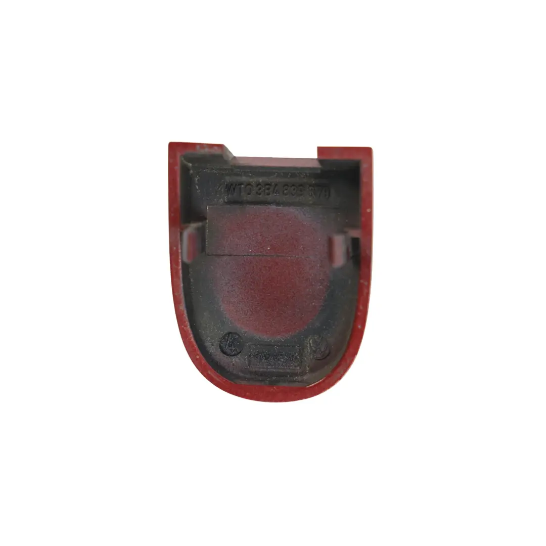 Driver's Door Grab Handle Lock Cylinder Cover Flamenco Red F3W to Skoda Octavia II with Part number 3B0837879A Skoda Octavia II Driver's Door Grab Handle Lock Cylinder Cover Flamenco Red F3W - SKU 3B0837879A-FRED - Part number 3B0837879A