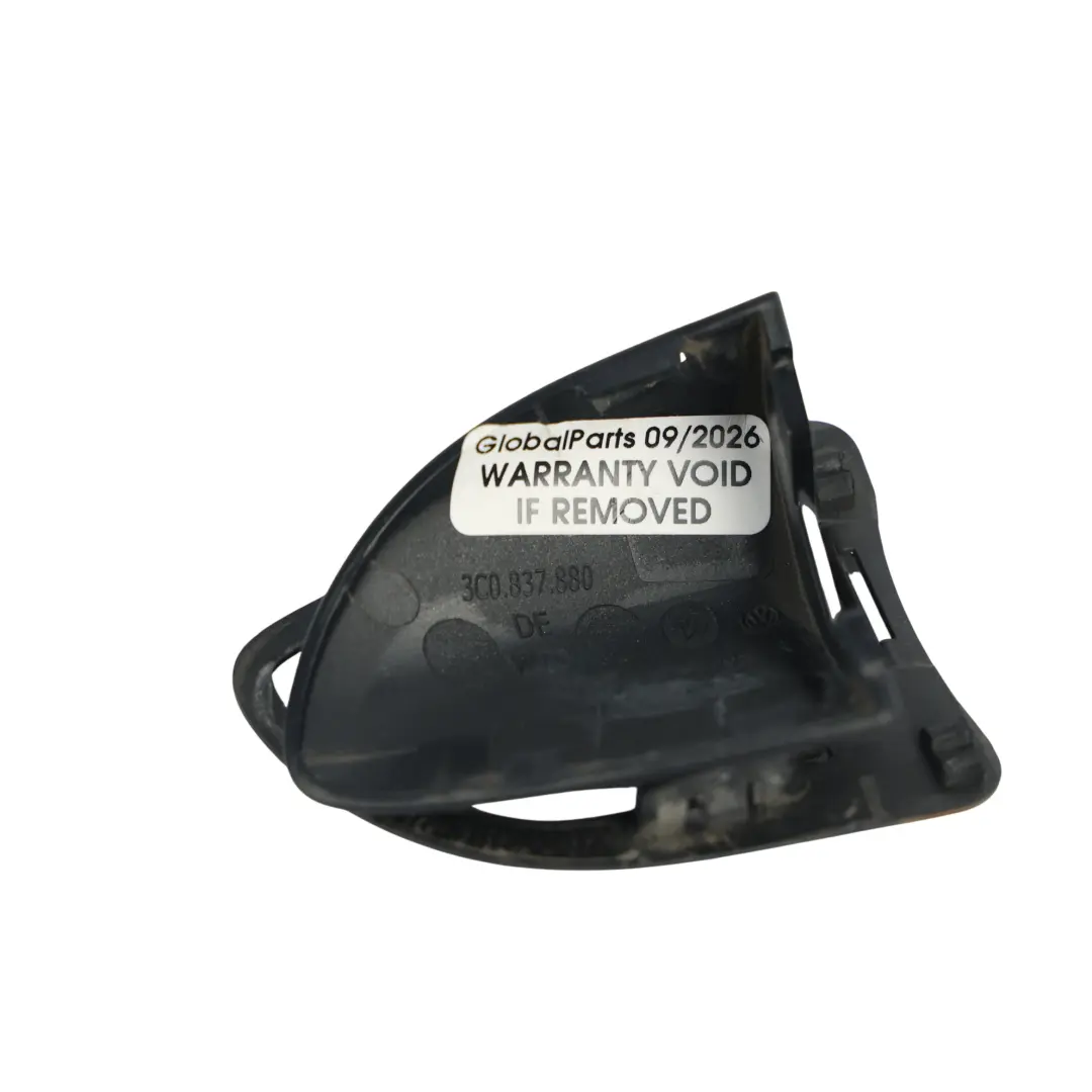 VW Passat B6 Door Handle Cap Front Rear Right O/S Deep Black C9X - SKU 3C0837880-DBL - Part number 3C0837880