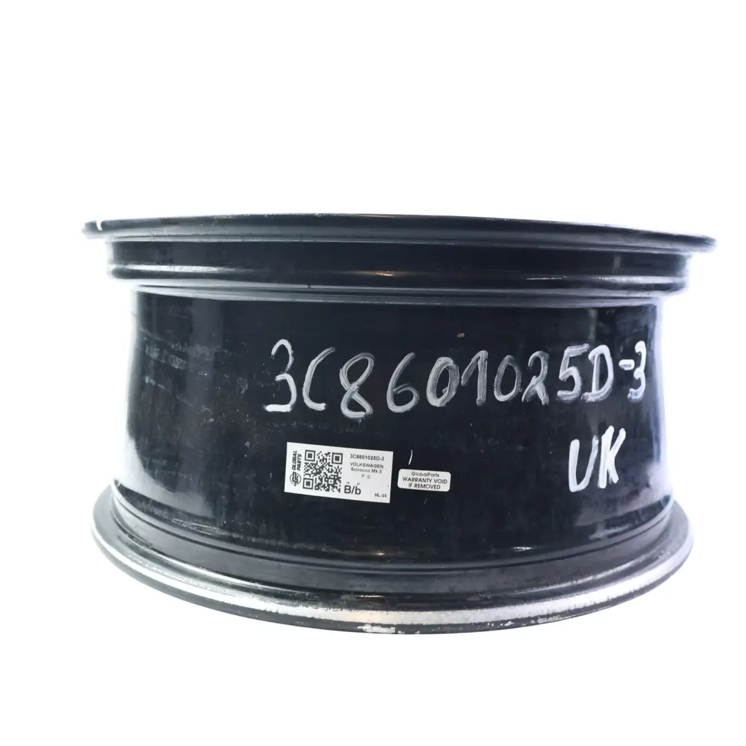Mk3 Llanta De Aleación Negra 18" 8J ET:41 para Volkswagen Scirocco con número de pieza 3C8601025D Volkswagen Scirocco Mk3 Llanta De Aleación Negra 18" 8J ET:41 - SKU 3C8601025D-3 - Número de pieza 3C8601025D