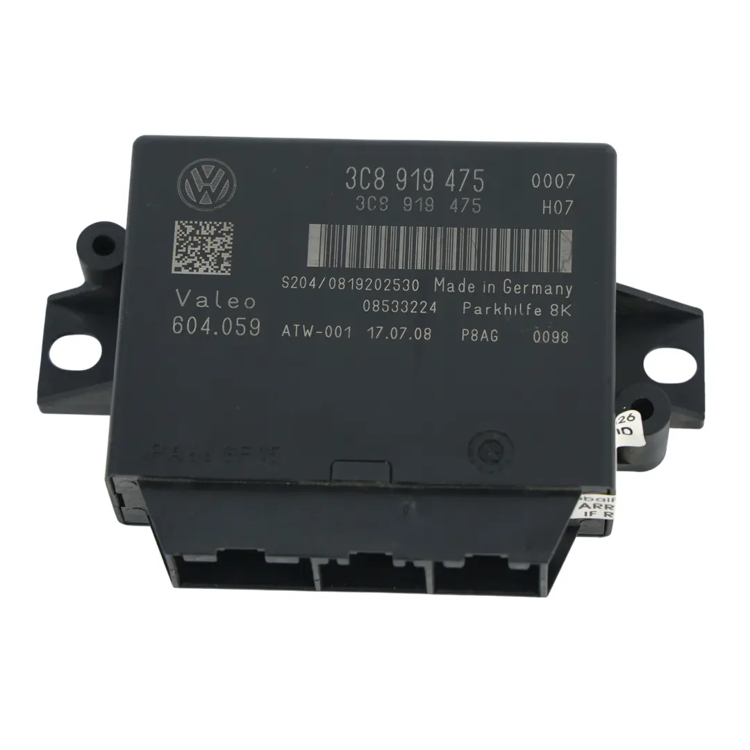 Parkassistent Steuergerät Modul PDC für Volkswagen Passat CC mit Teilenummer 3C8919475 Volkswagen Passat CC Parkassistent Steuergerät Modul PDC - SKU 3C8919475 - Teilenummer 3C8919475