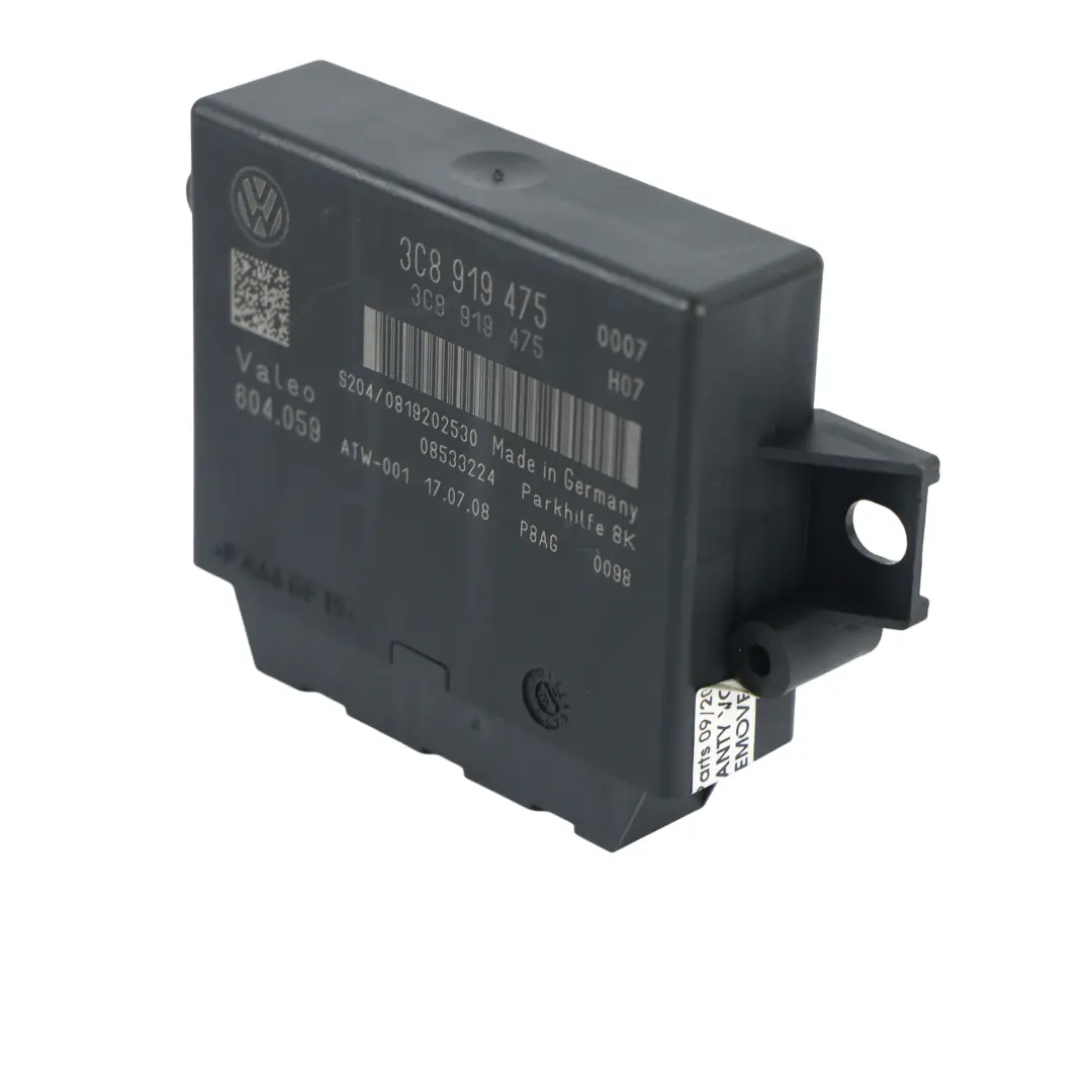 Volkswagen Passat CC Parkassistent Steuergerät Modul PDC - SKU 3C8919475 - Teilenummer 3C8919475
