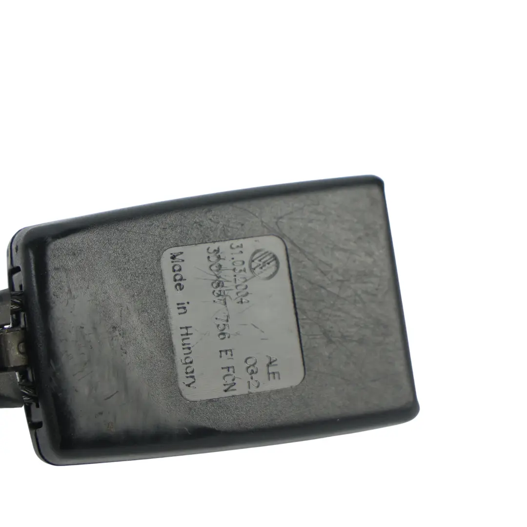VW Phaeton 3D Klamra Pasa Przednia Prawa Satynowa Czarna - SKU 3D0857756J - Numer Części 3D0857756J